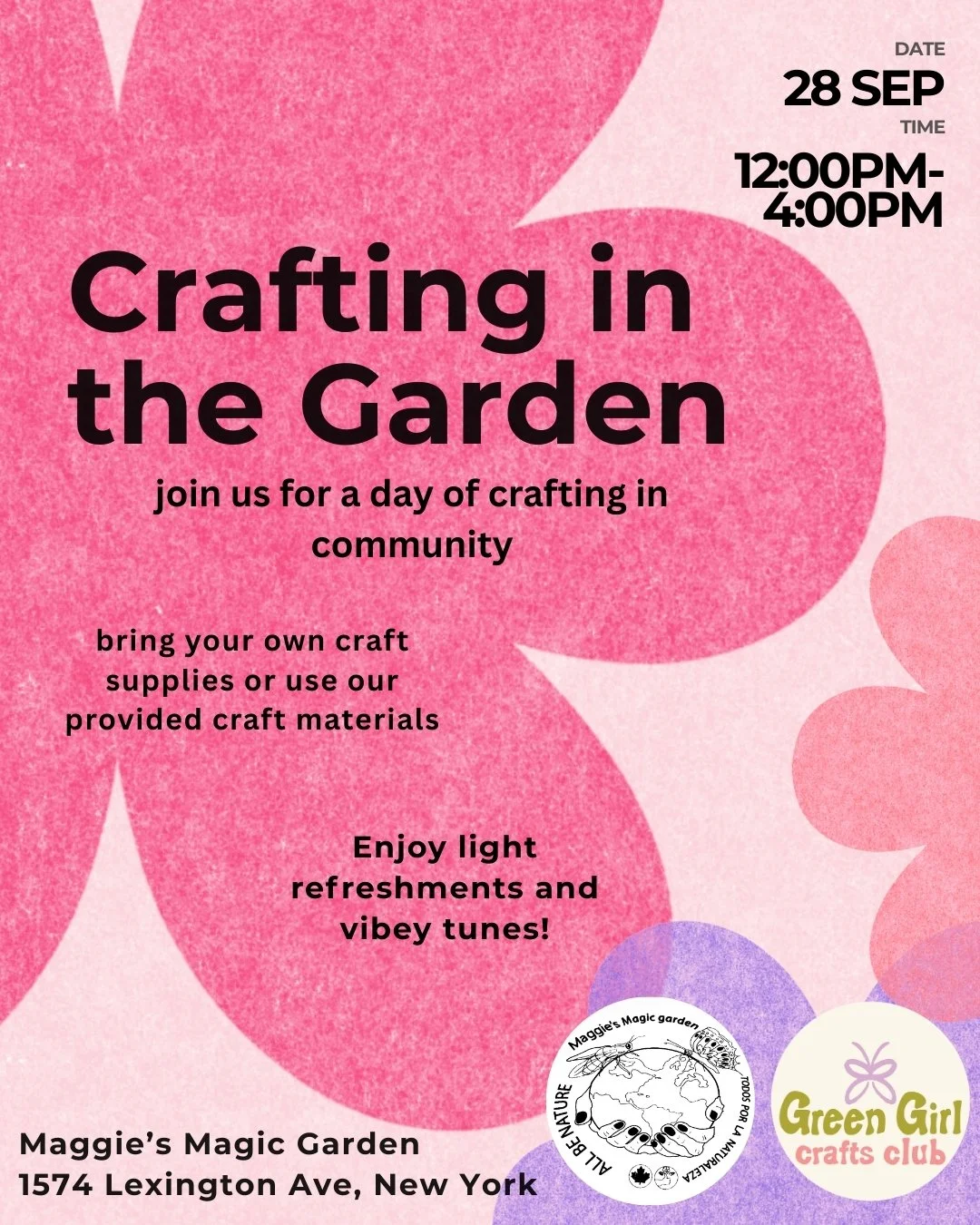 Crafting in the Garden at Maggie’s Magic Garden