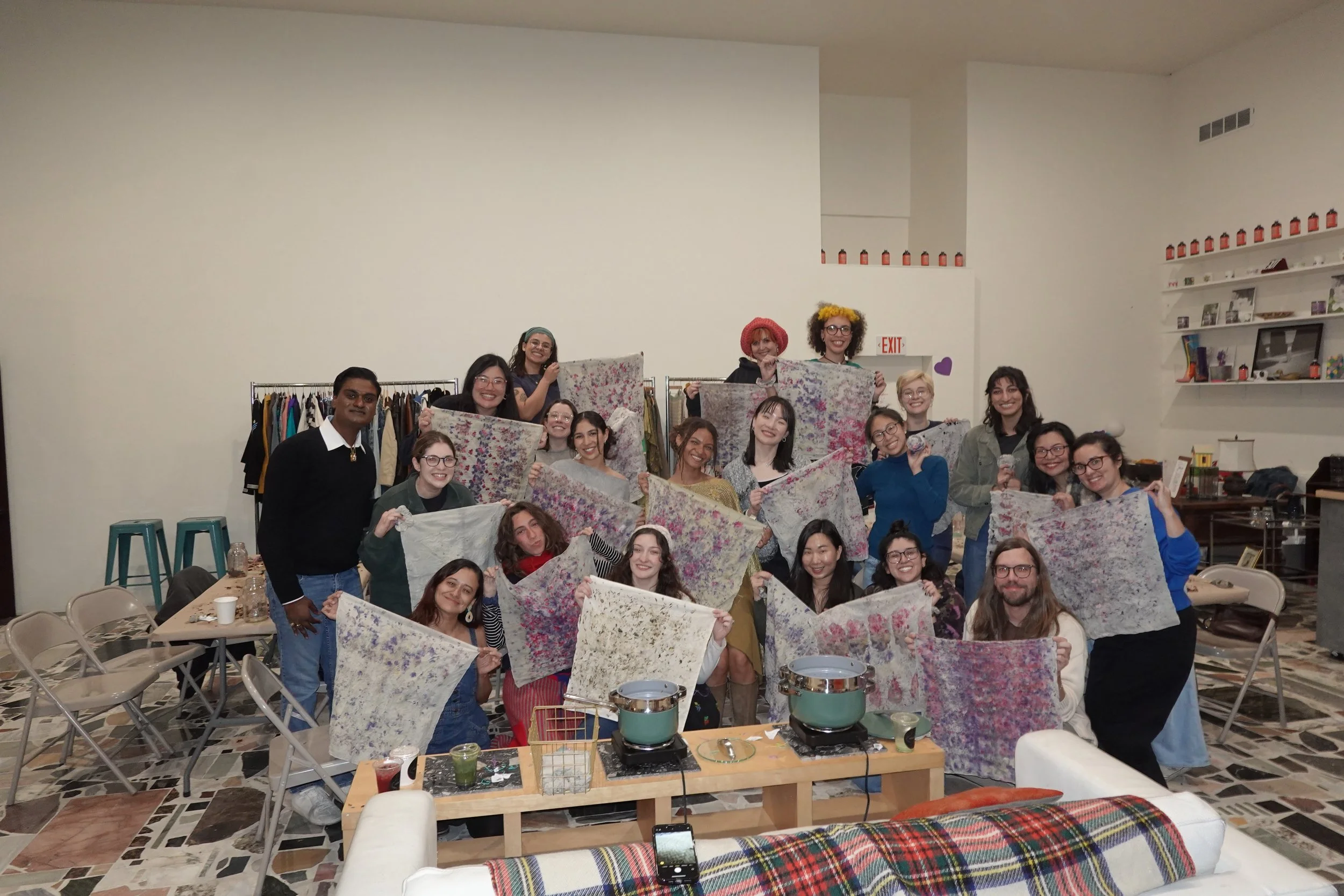 Dye a Bandana and Scrunchie with Flowers Workshop