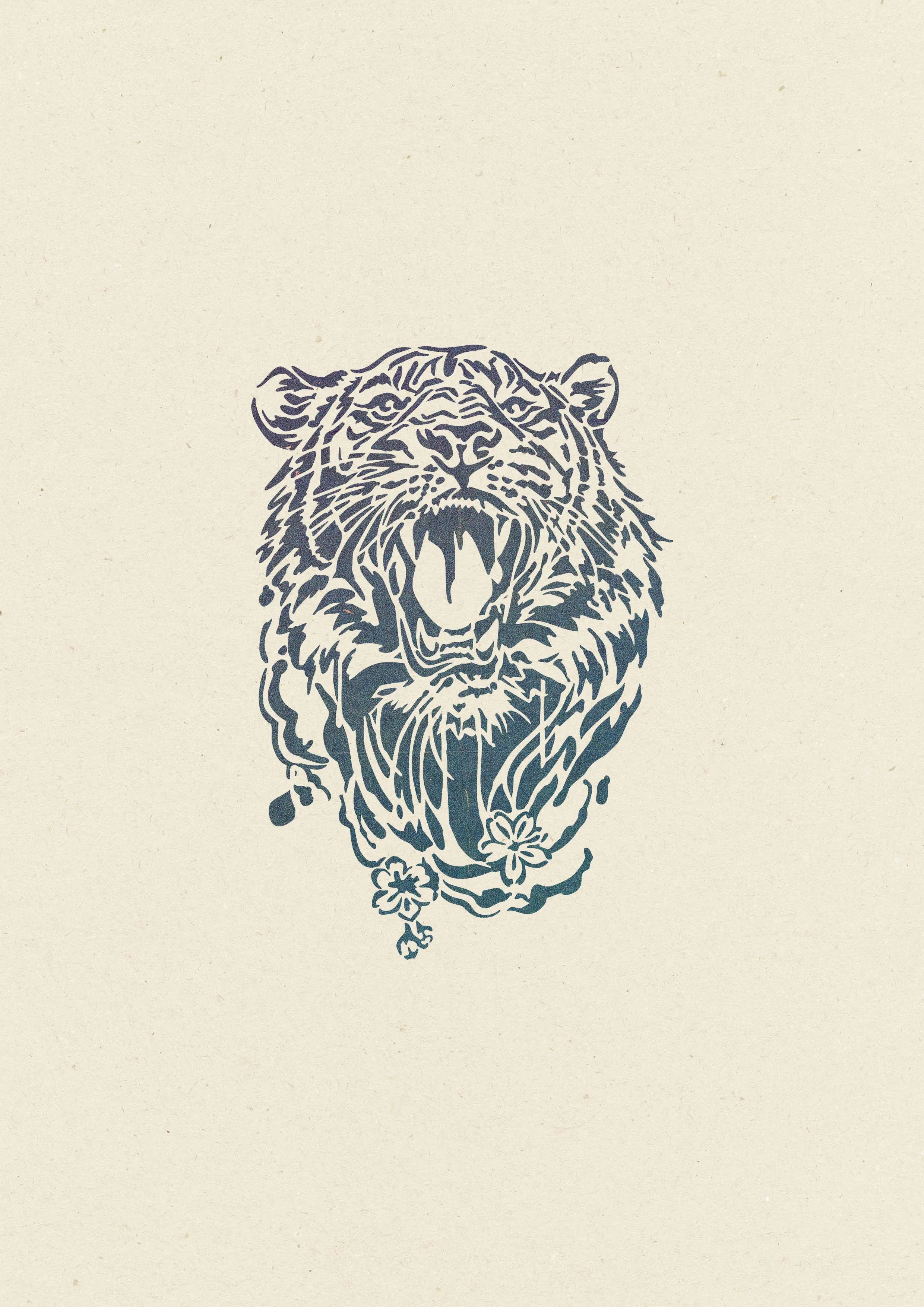 Tigre rugissant • 199