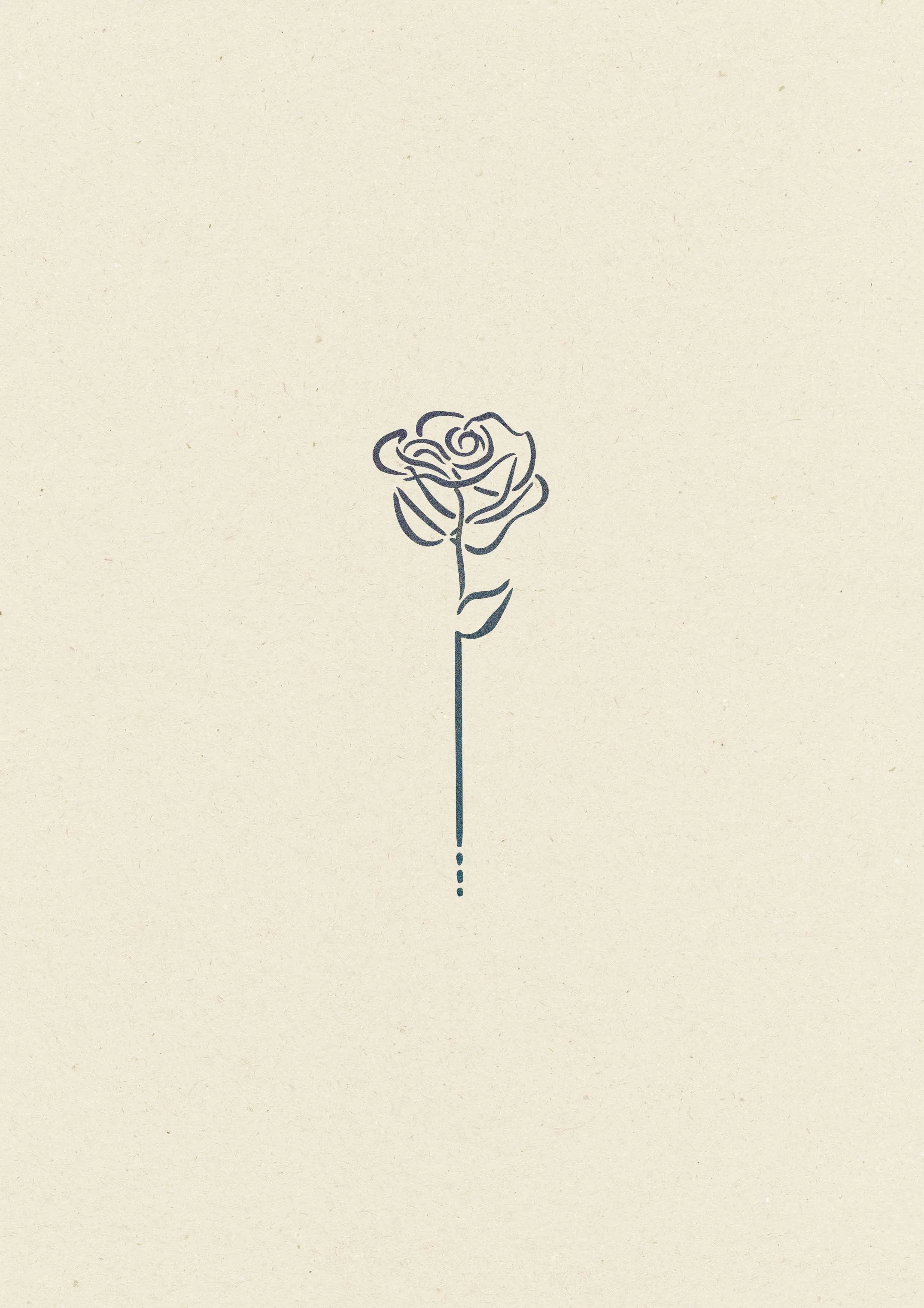 Rose minimaliste • 226