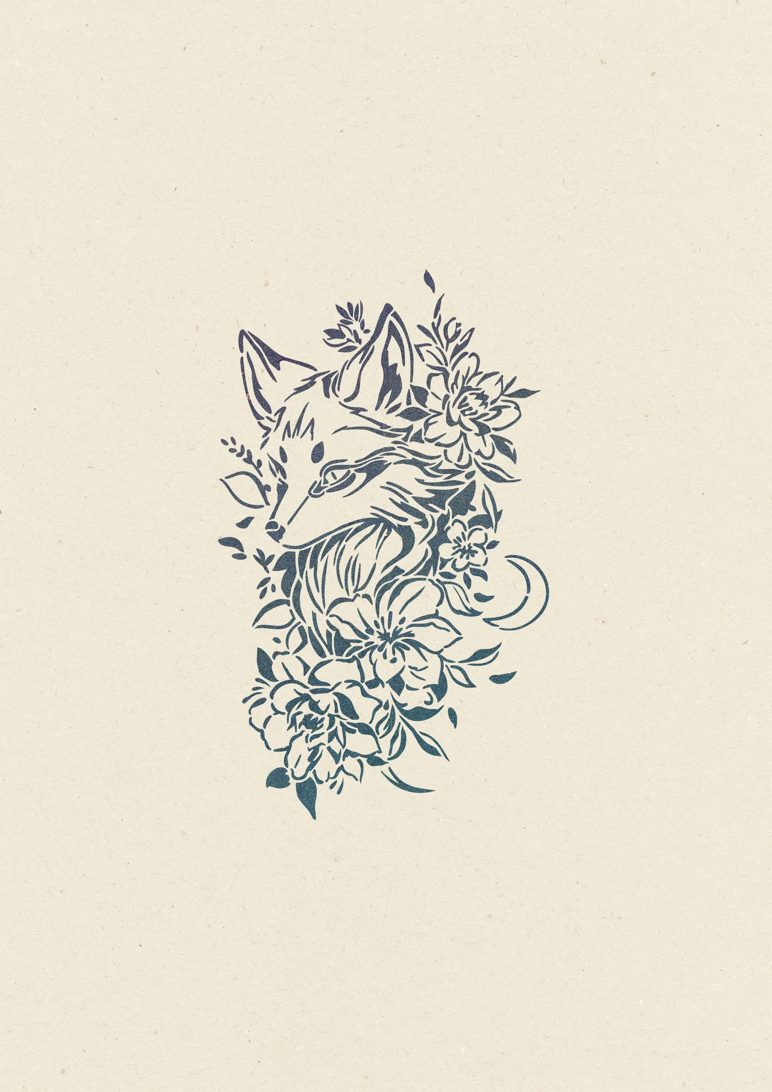 Renard et pivoines • 163