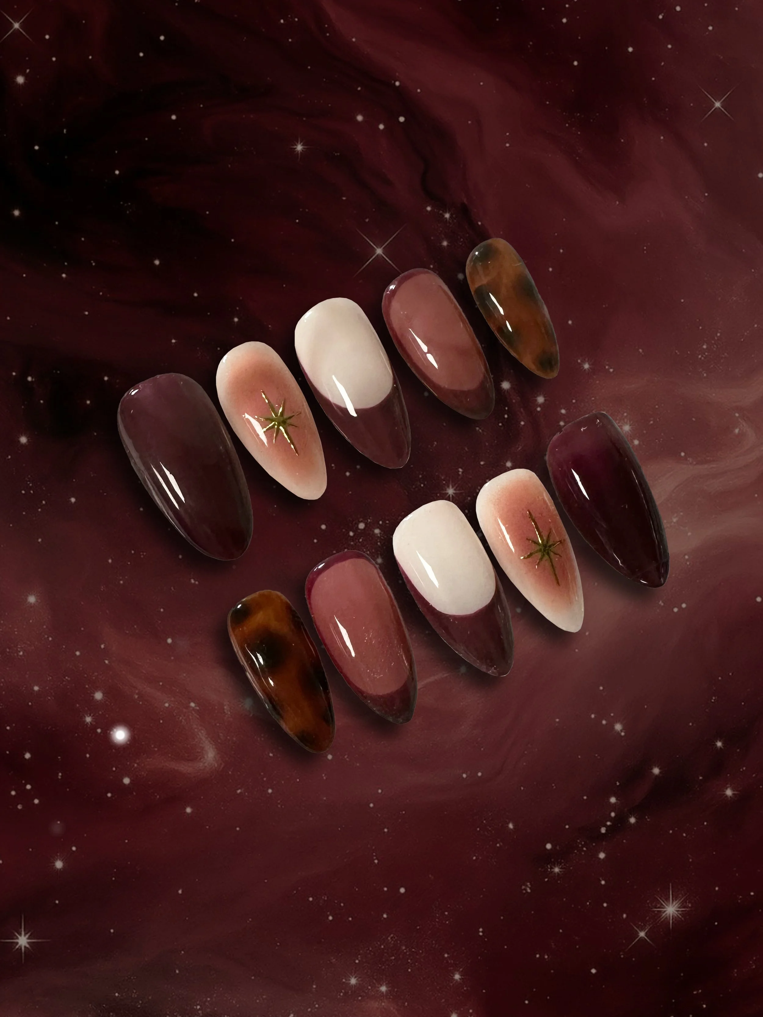 Set perso TROP BEAU pour une Mamacita toute aussi belle 💖 Totalement dans la vibe pour l&rsquo;automne, elle l&rsquo;a imagin&eacute;, je l&rsquo;ai cr&eacute;&eacute; ✨ Merci pour ce joli projet 🫶🏼

#pressonnails #customnails #fauxongles #presson