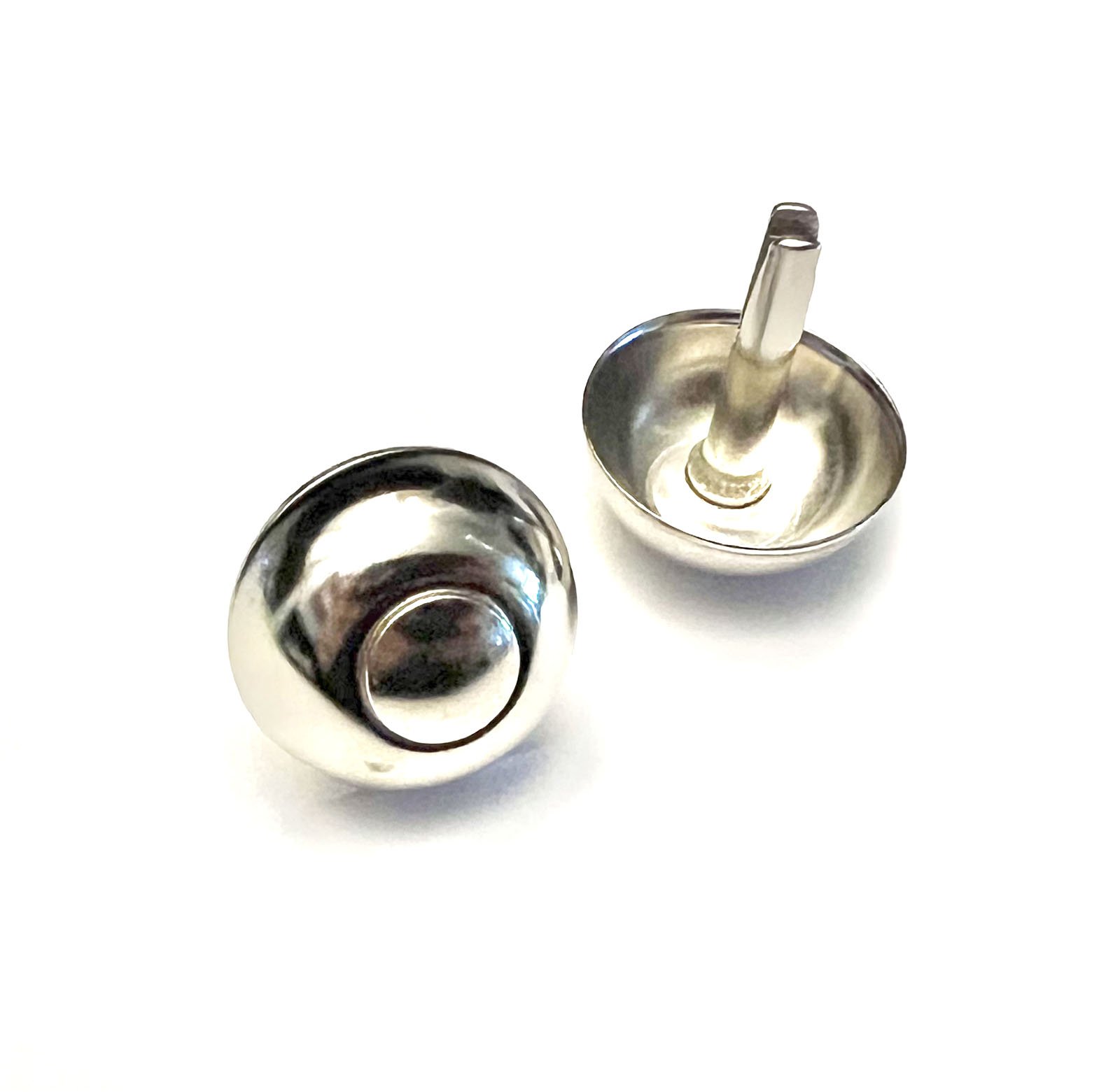 Two Chrome Plated Steel Glides for Vox Jaguar, Continental and Super Continental Organs