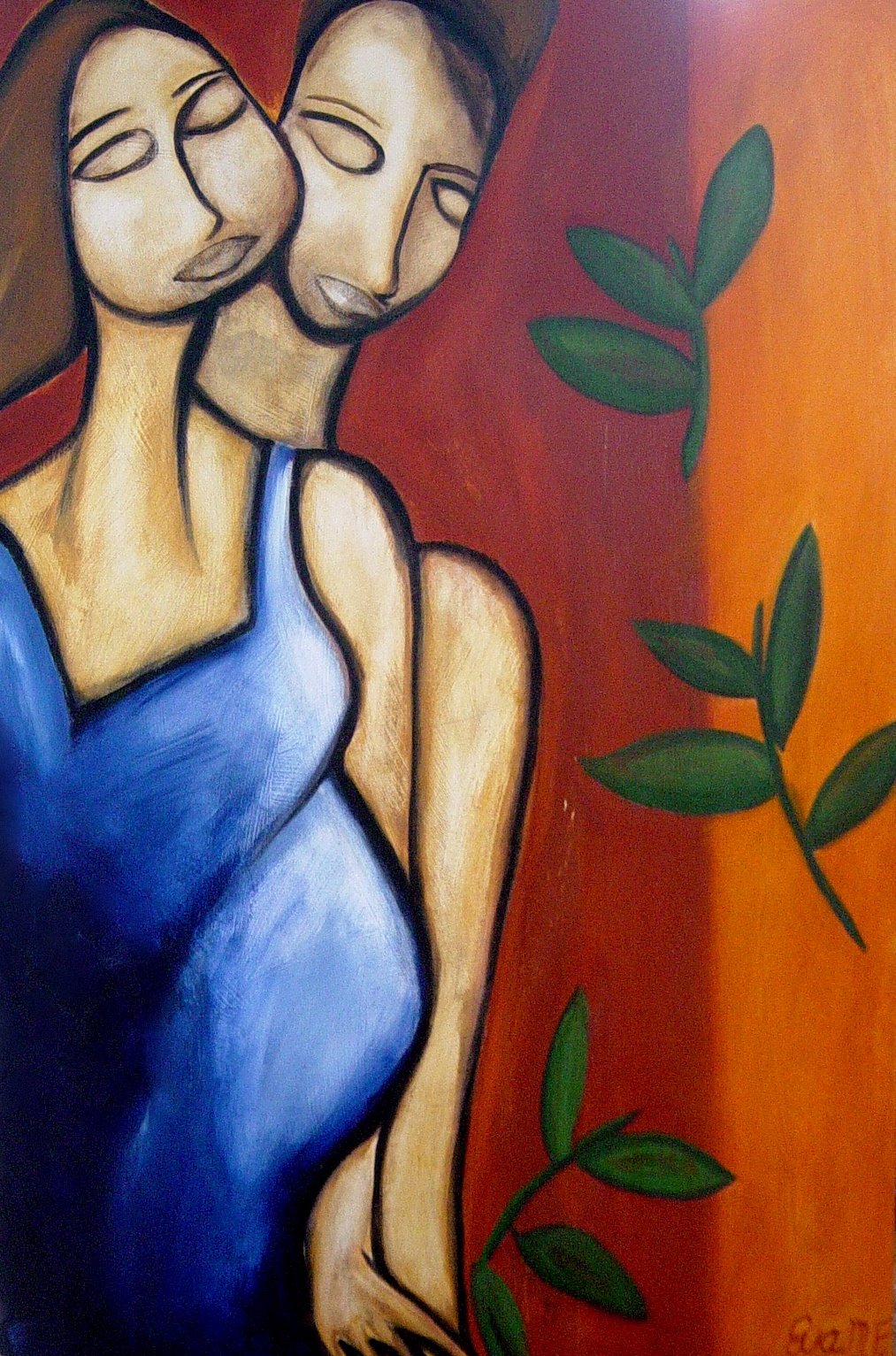 Pregnant Pause.  Oil on canvas.  60 x 90cm.  SOLD