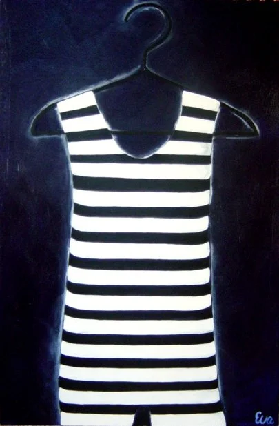 Skinny Dipping I.  Oil on canvas.  60 x 90cm. SOLD