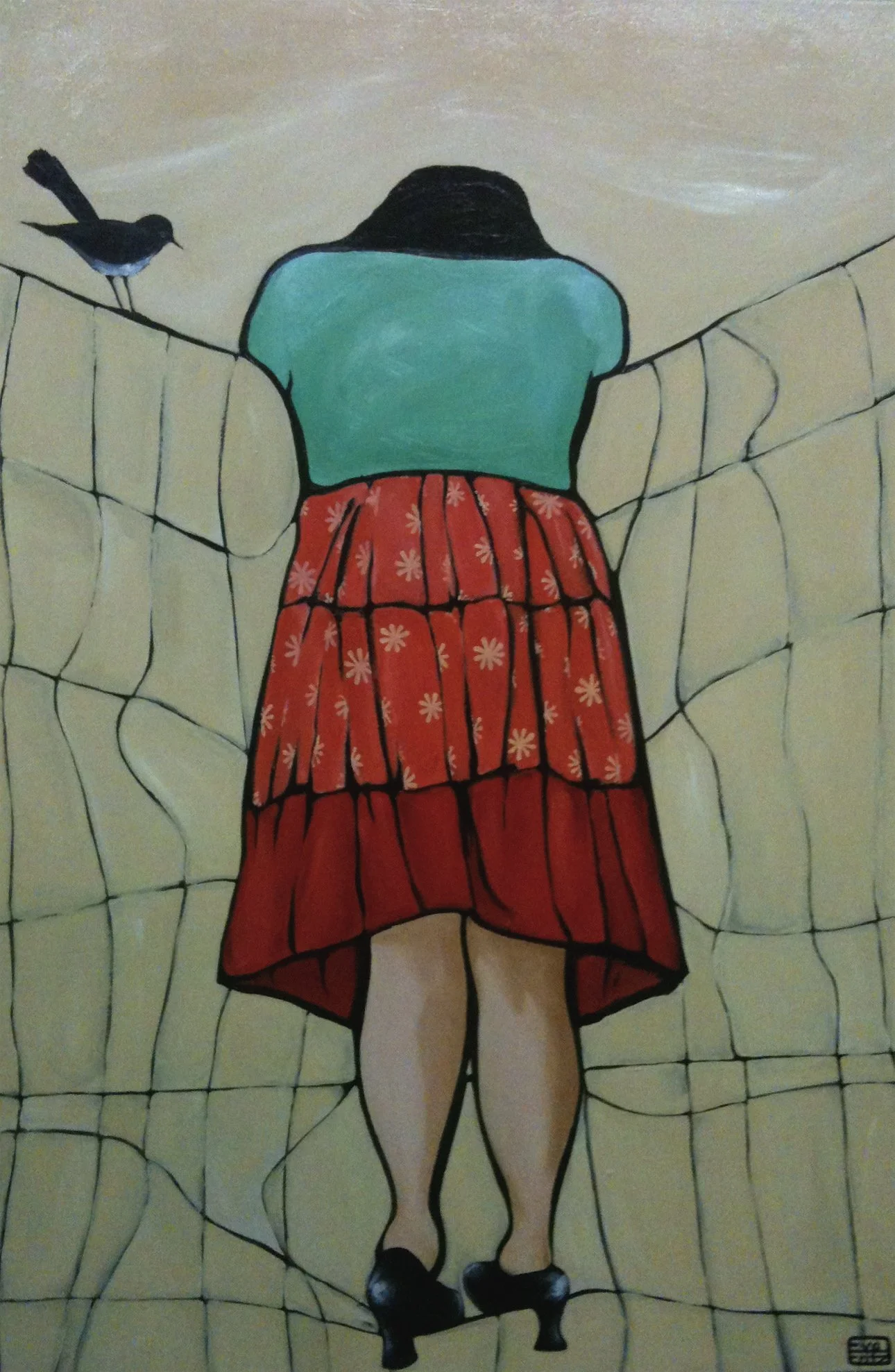 Where Did I Put My Husband?  Oil on canvas.  SOLD