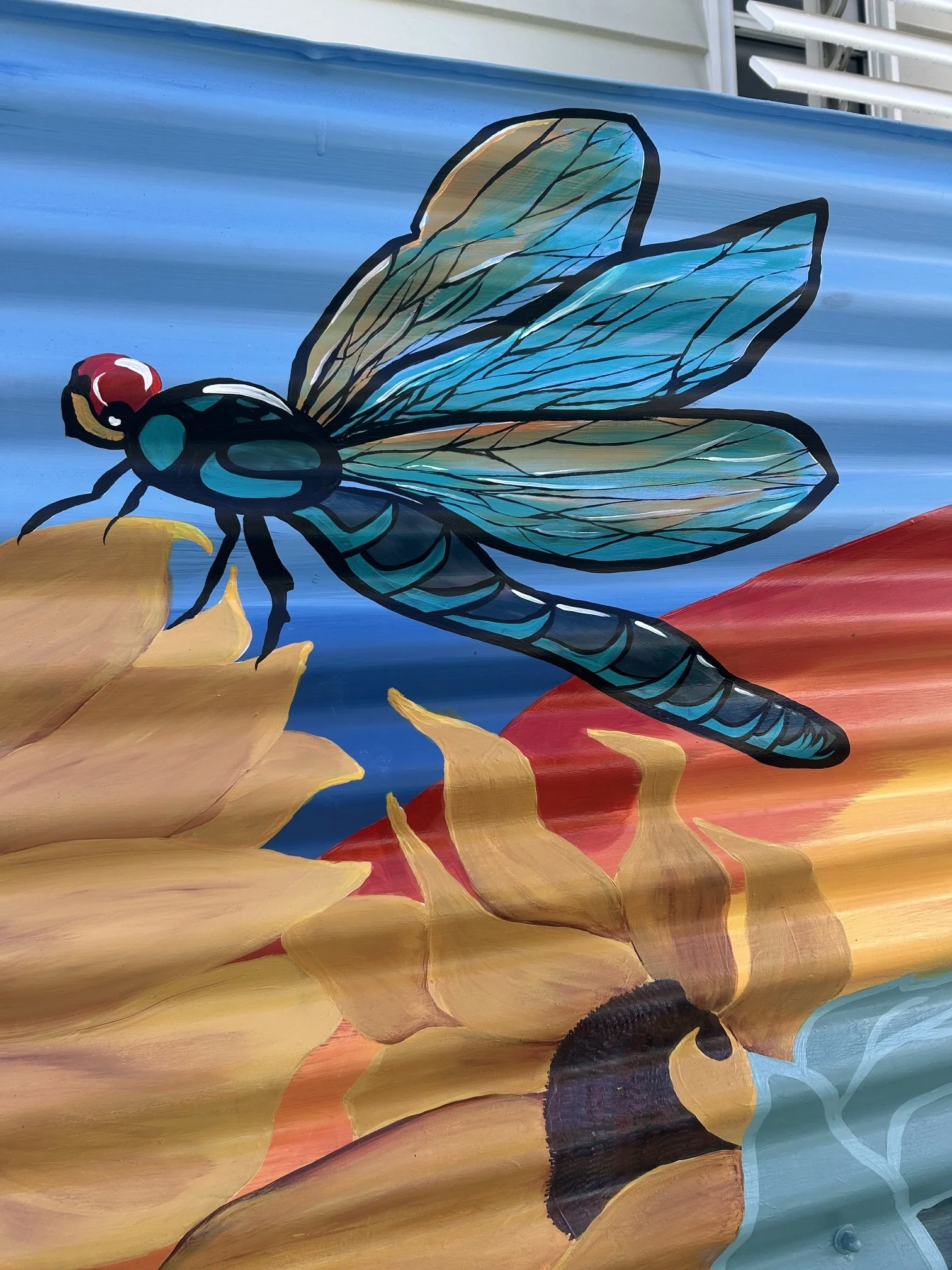 Water tank mural