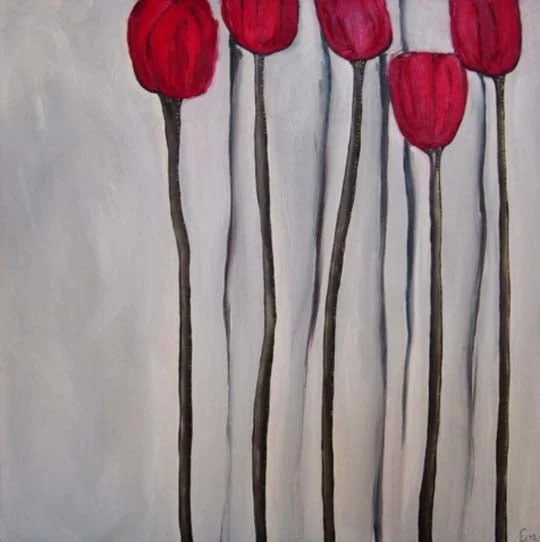 Tall Poppies.  Oil on canvas.  SOLD