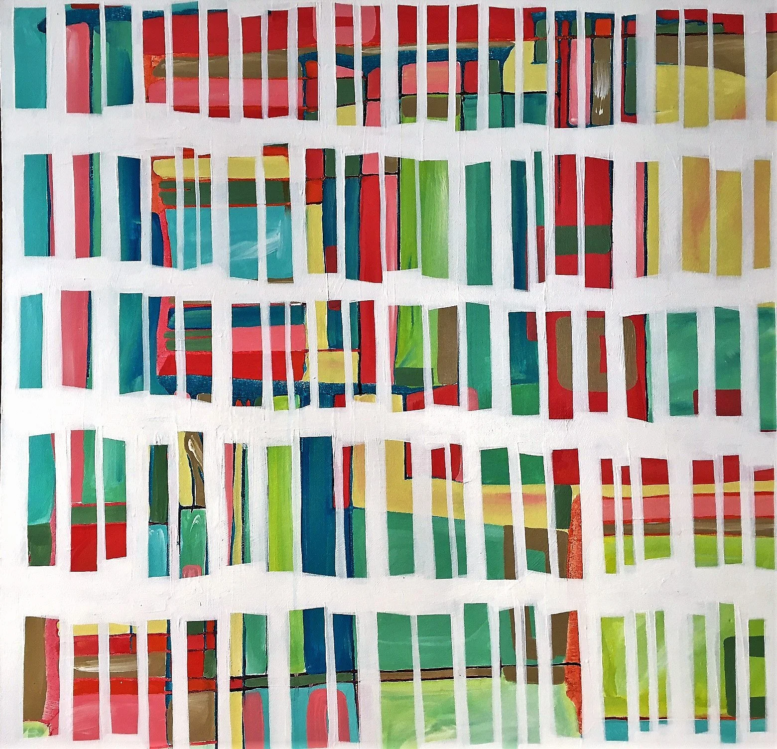 Beach House.  Oil on canvas.  91 x 91cm. SOLD