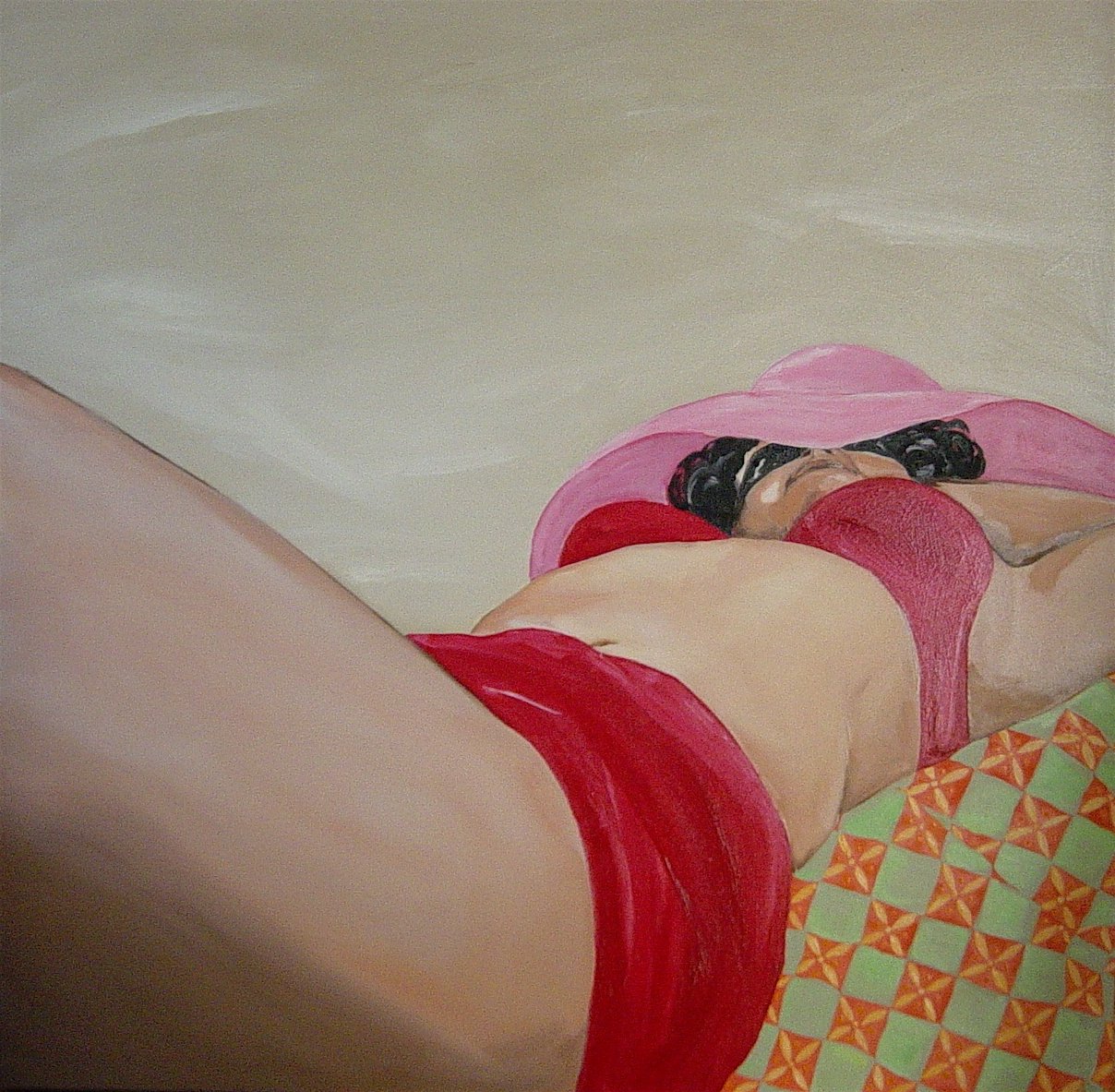 Summer.  Oil on canvas.  90 x90cm.  SOLD