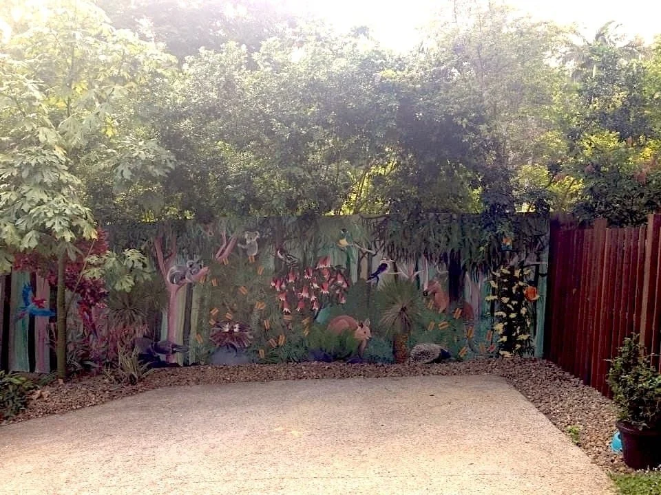 Courtyard mural - private commission