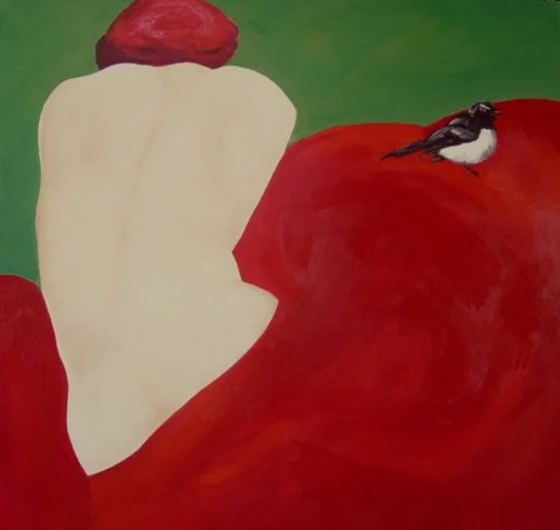 Willy Wag Tail.  Oil on canvas.  90 x90cm.  SOLD