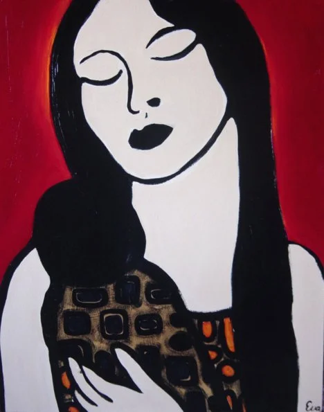 Mother and Child.  Oil on canvas.  60 x 90cm.  SOLD