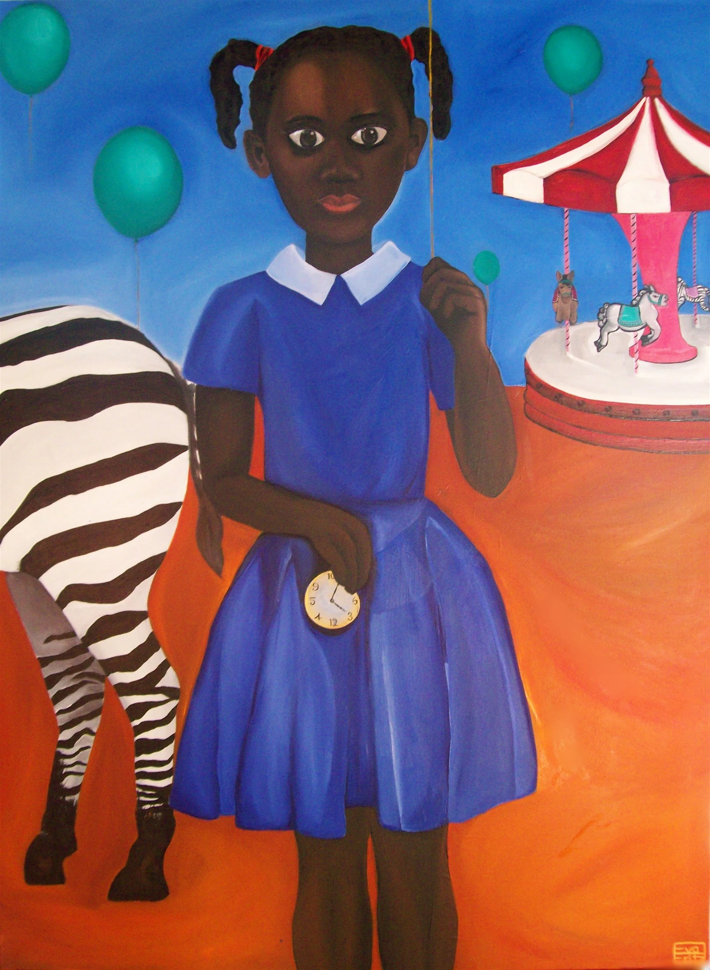 Alice in Wonderland.  Oil on canvas.  SOLD