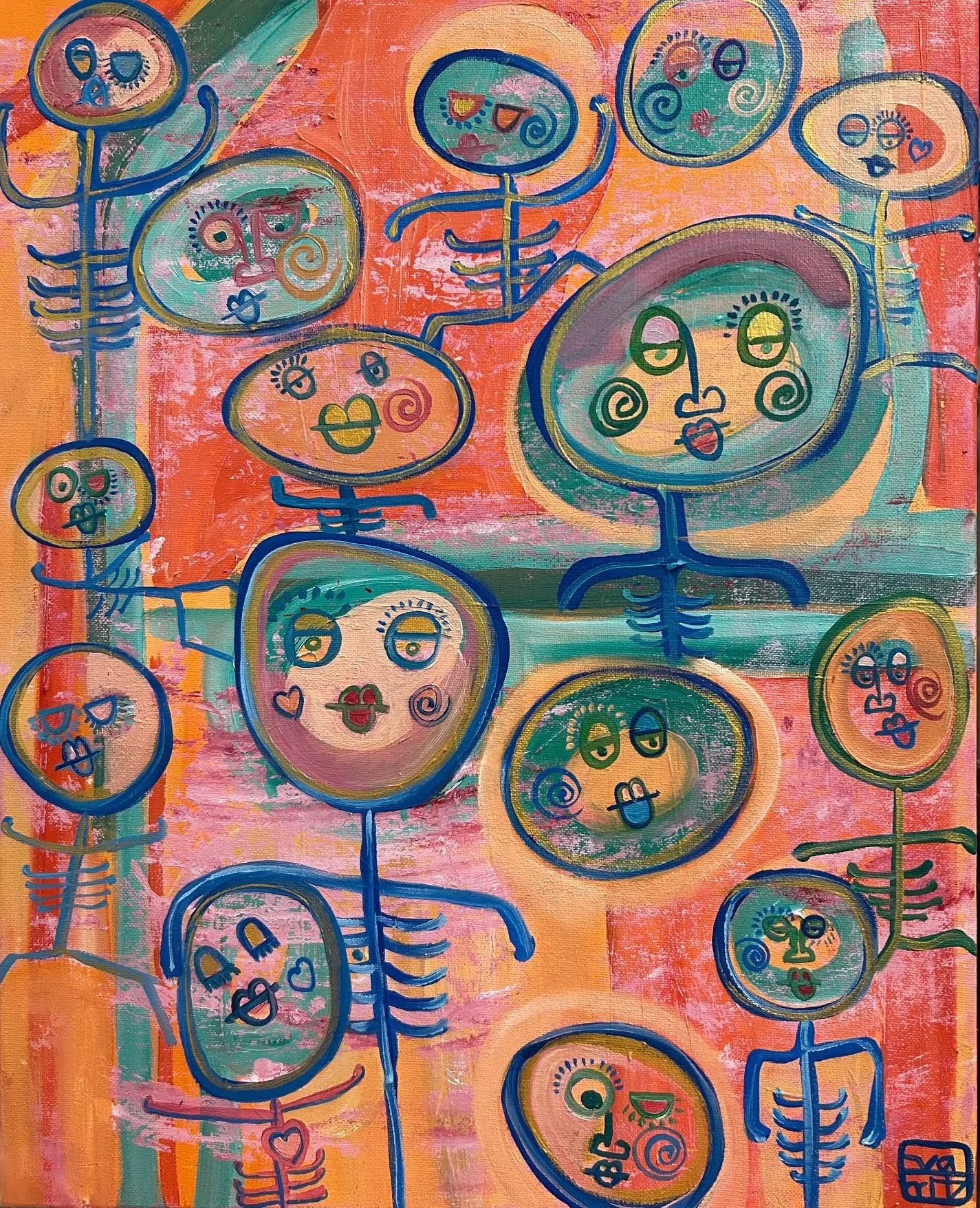 Unmasked.  Oil on canvas.  40 x 50cm