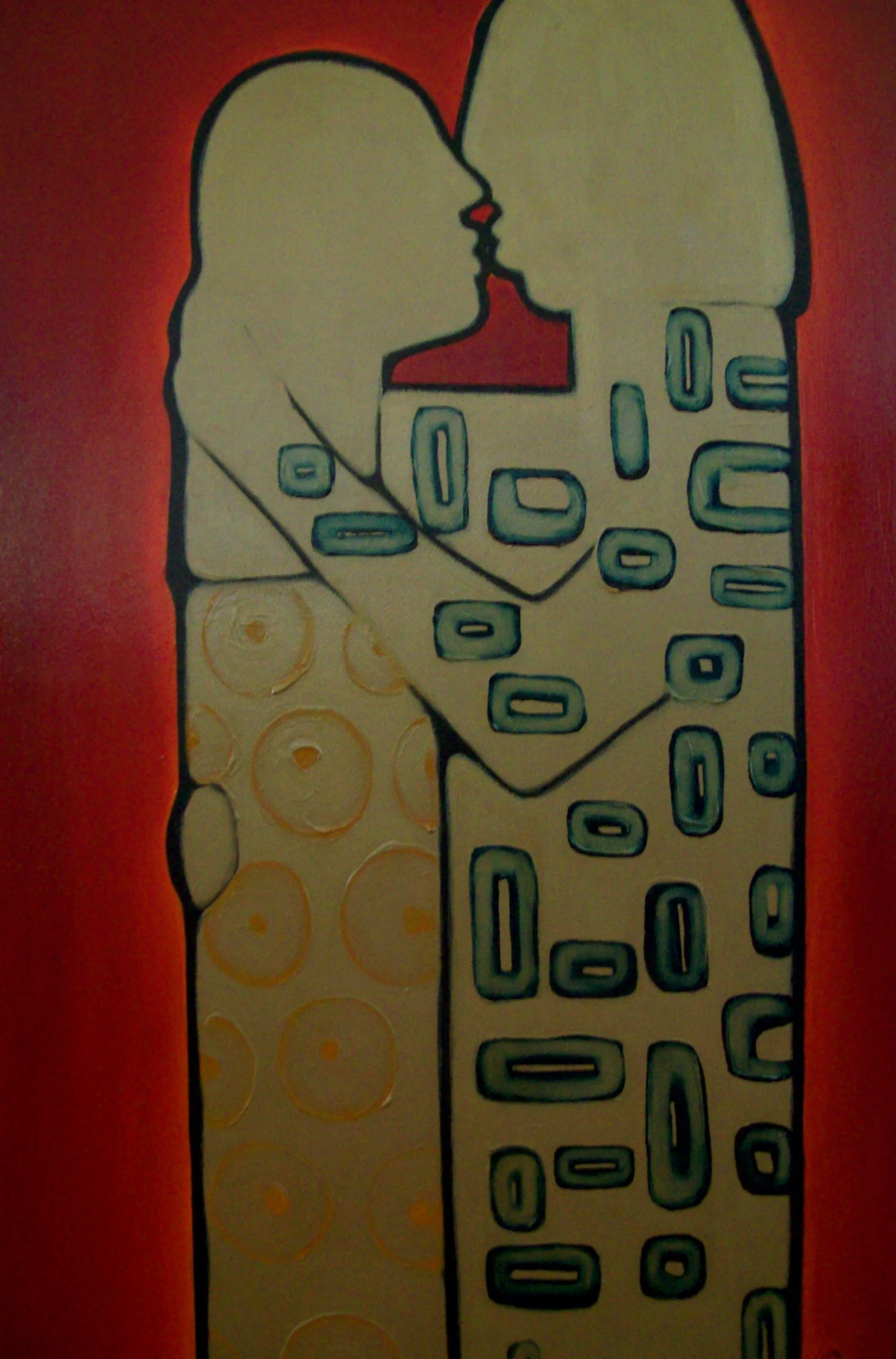 The Lovers.  Oil on canvas.  60 x 90cm.  SOLD