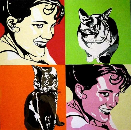 Sarah and Friends.  Oil on canvas.  SOLD