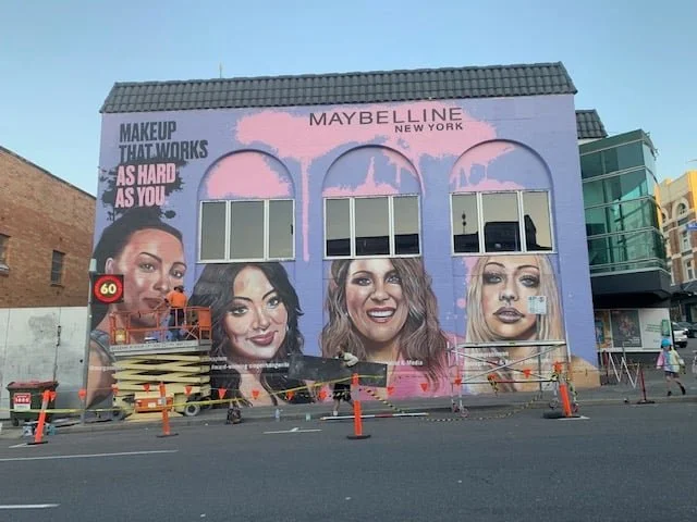 Maybelline Mural - Brunswick St Brisbanemay