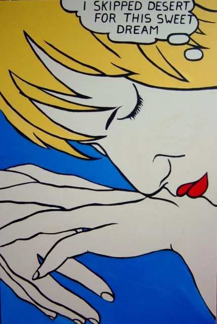 Sweet Dreams.  Acrylic on canvas.  60 X 90cm. SOLD