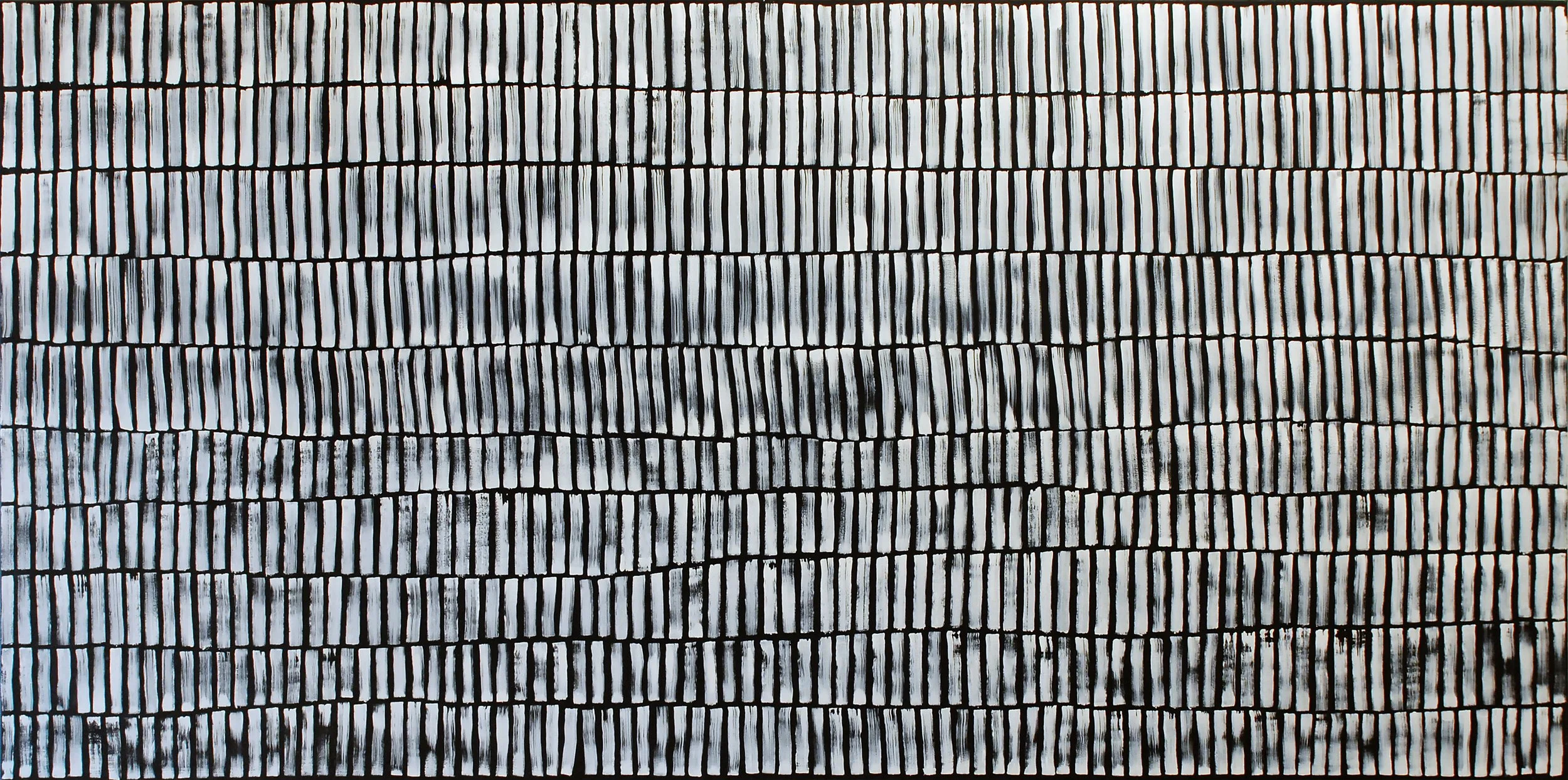 Keep the Mob in Line.  Oil on canvas.  180 x 100cm.  SOLD