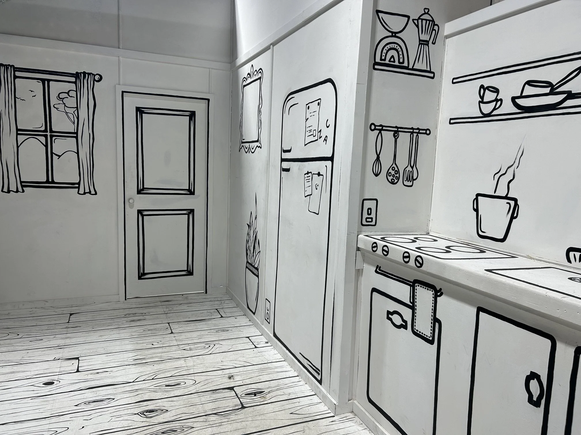 Life size cartoon house