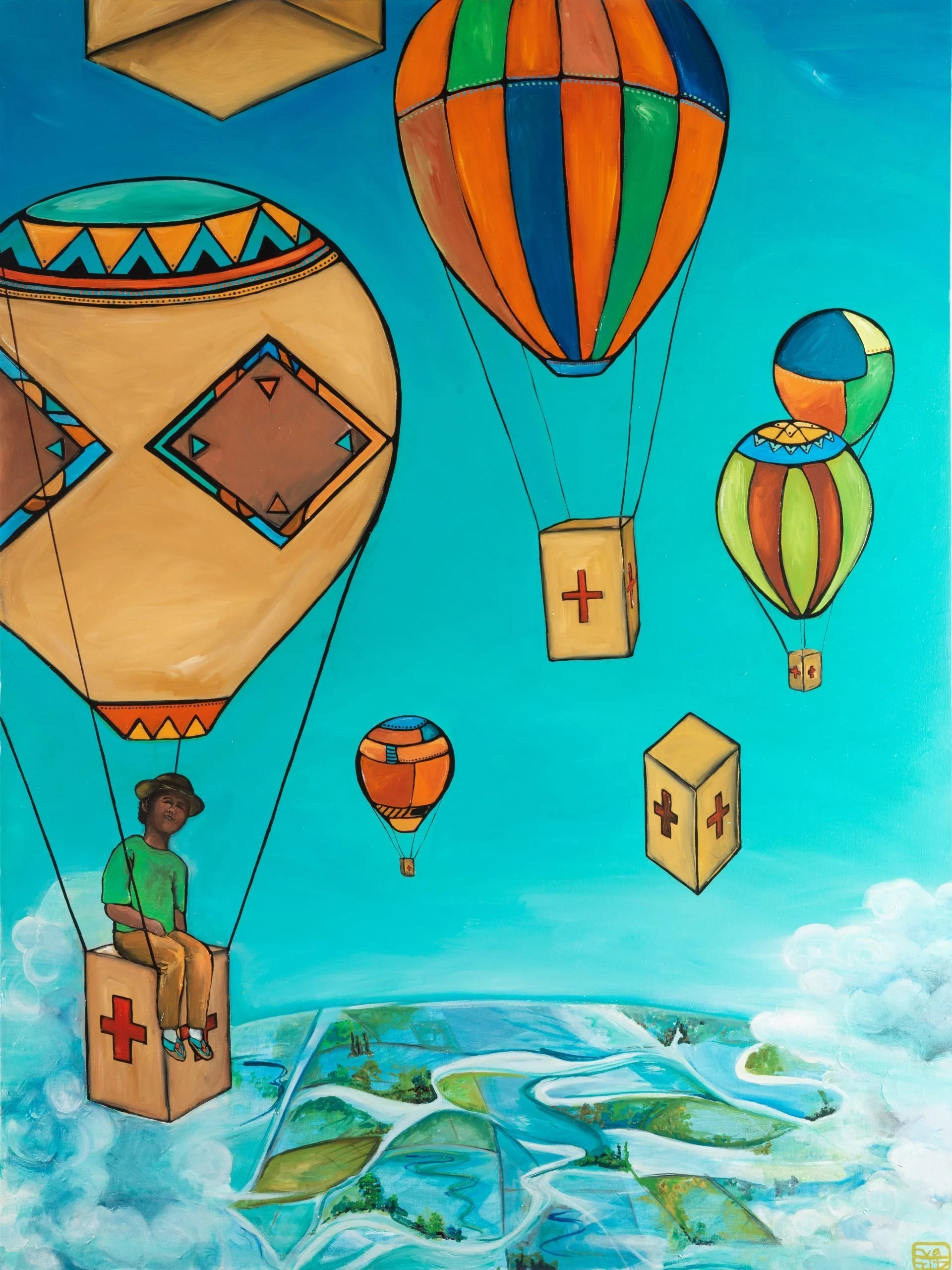 Access to Health.  Oil on canvas.  SOLD