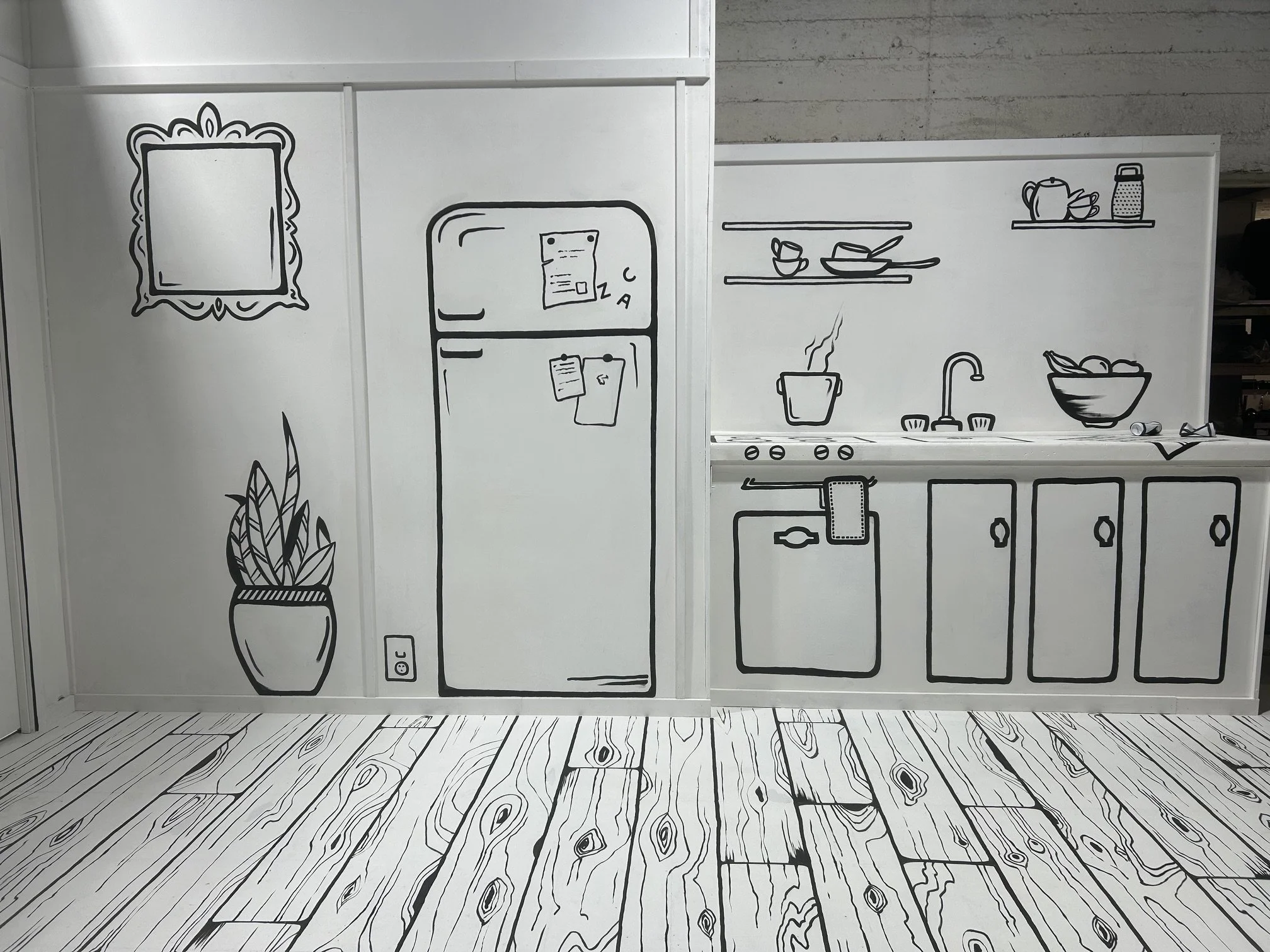 Life size cartoon house