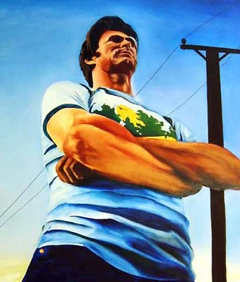 Pete Murray.  Oil on canvas.  SOLD