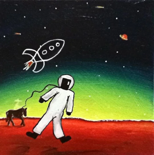 Lucy Star Satellite.  Album cover artwork.  