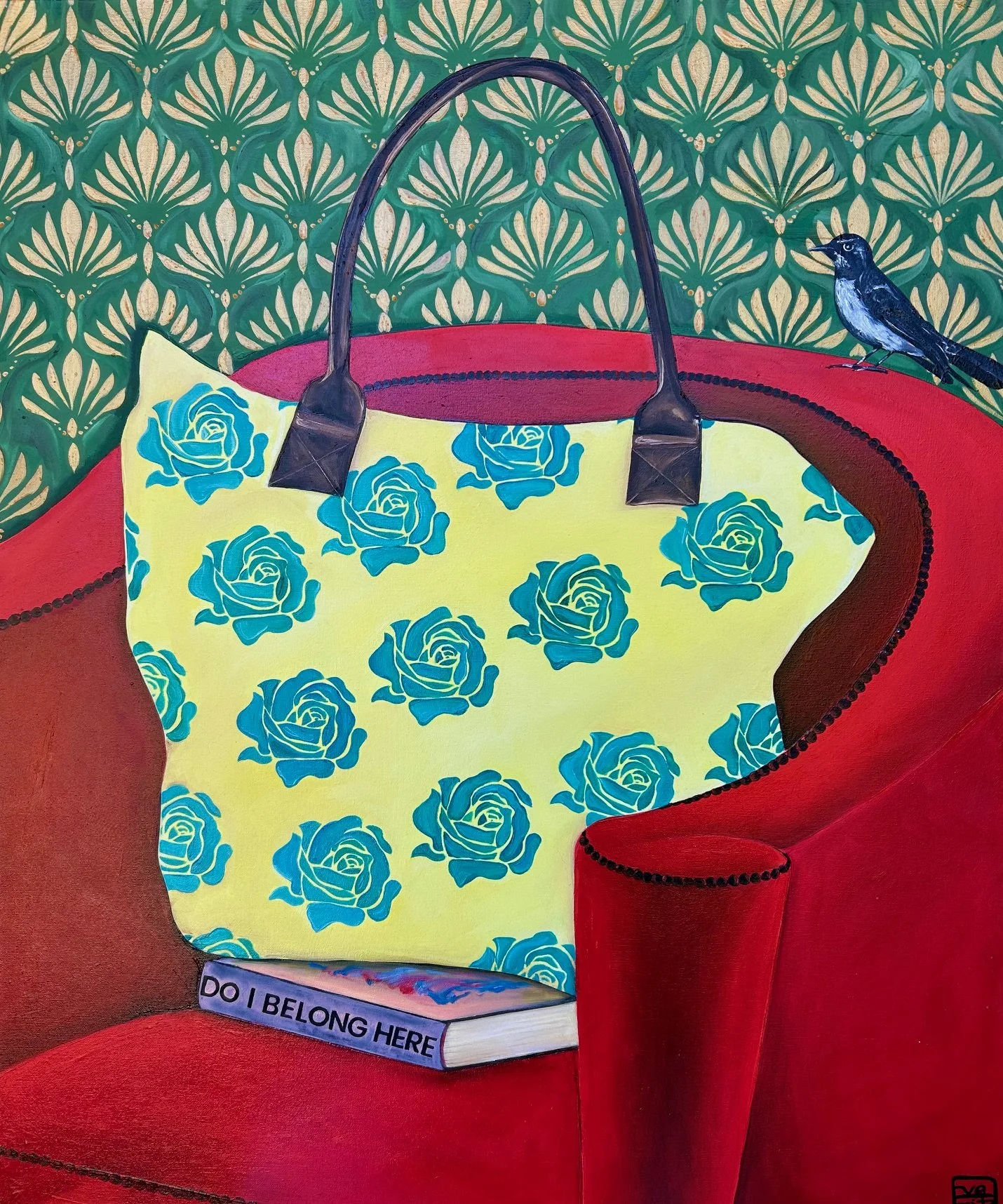 Do I Belong Here?  Oil on canvas.  90 x 75cm. 