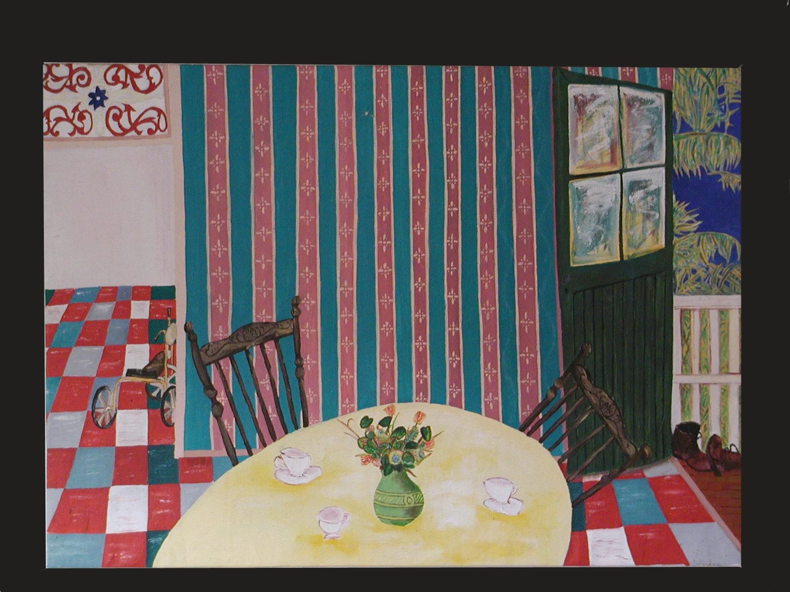 Dad's Boots.  Oil on canvas.  70 x 80cm. Private.