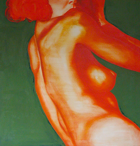 Risen.  Oil on canvas.  90 x90cm.  SOLD