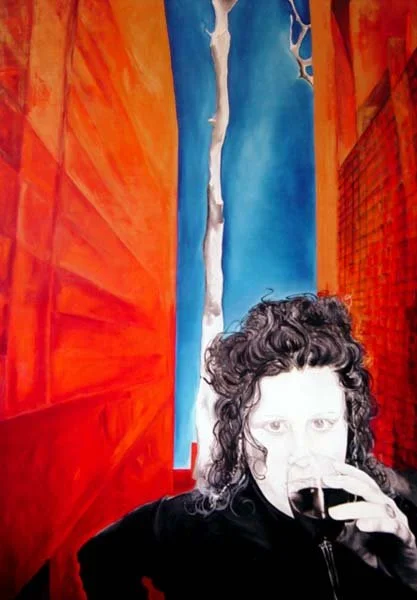 Katie Noonan.  Oil on canvas.  SOLD