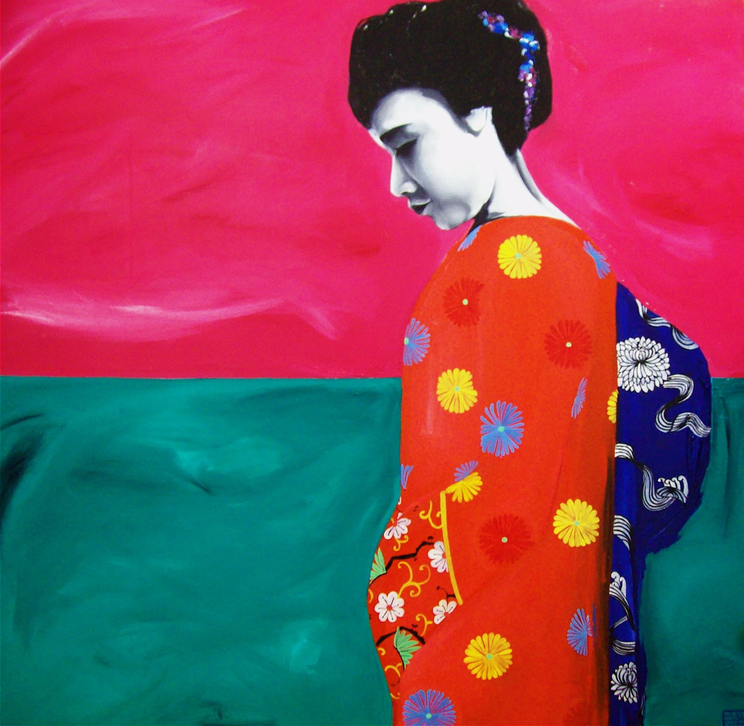 No Appointment.  Oil on canvas.  90 x90cm.  SOLD