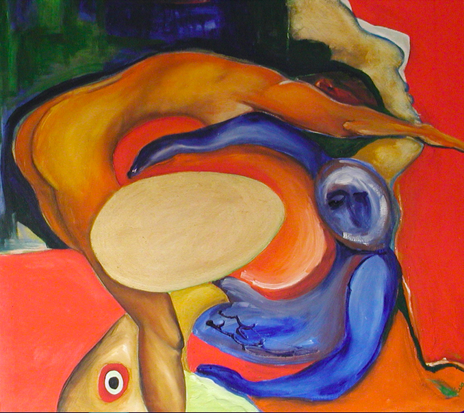 Rebirth.  Oil on canvas.  90 x 90cm.  SOLD