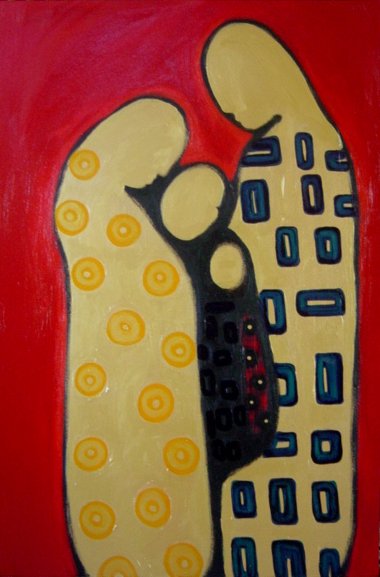 Family.  Oil on canvas.  90 X 70cm.  SOLD