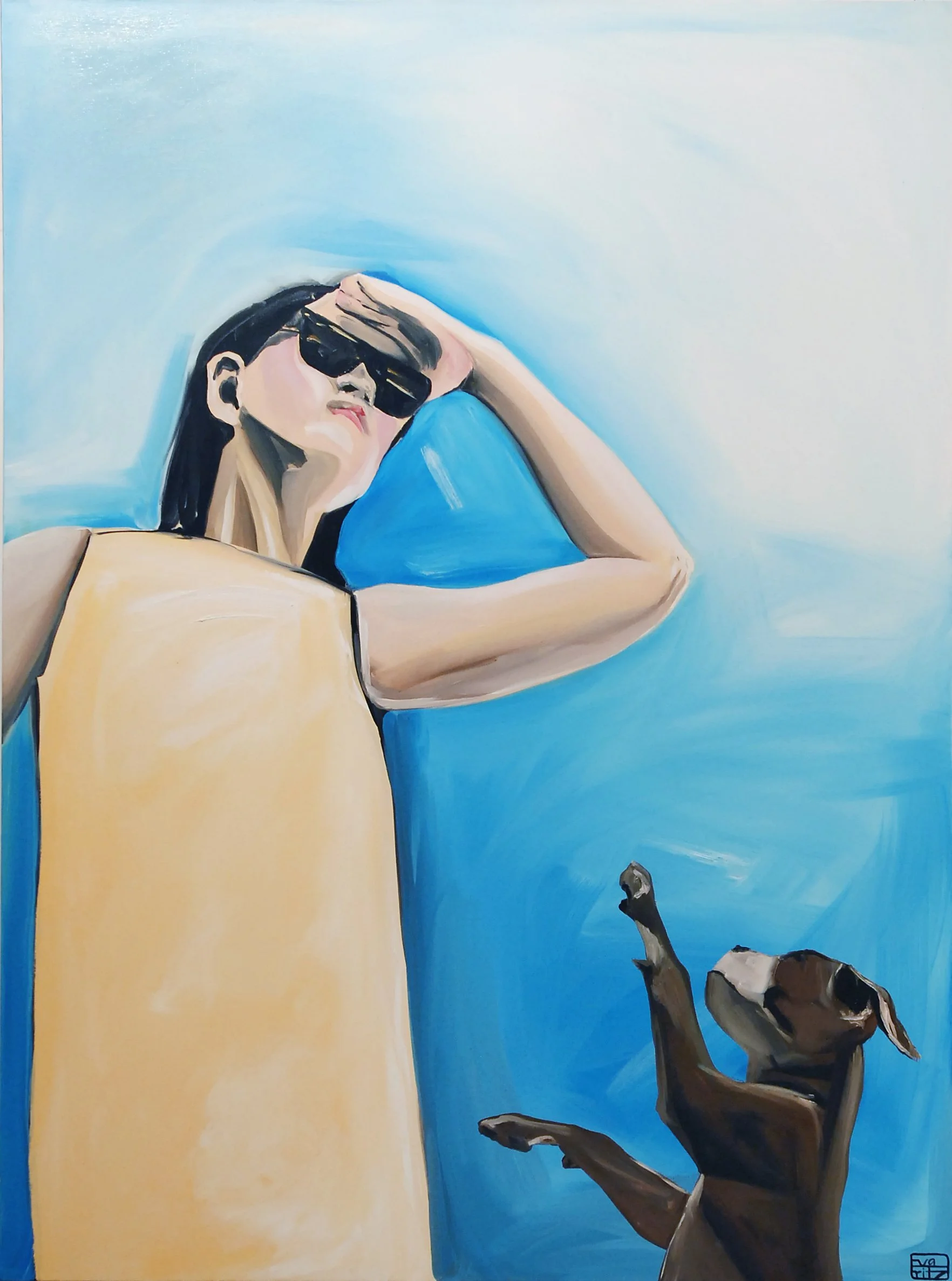 Walkies.  Oil on canvas.  70 x 110.  SOLD