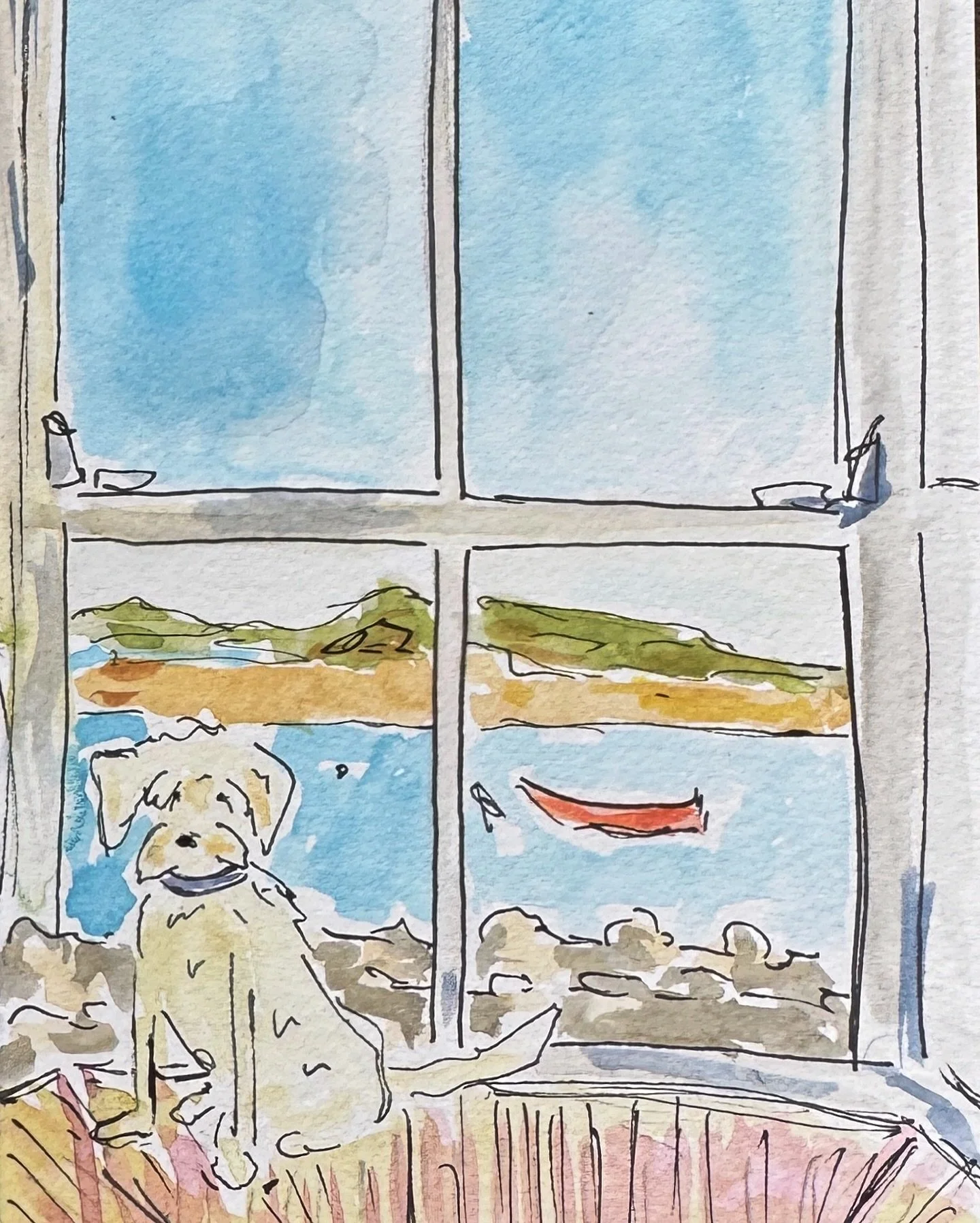 Doggy in the window 🐾 💙