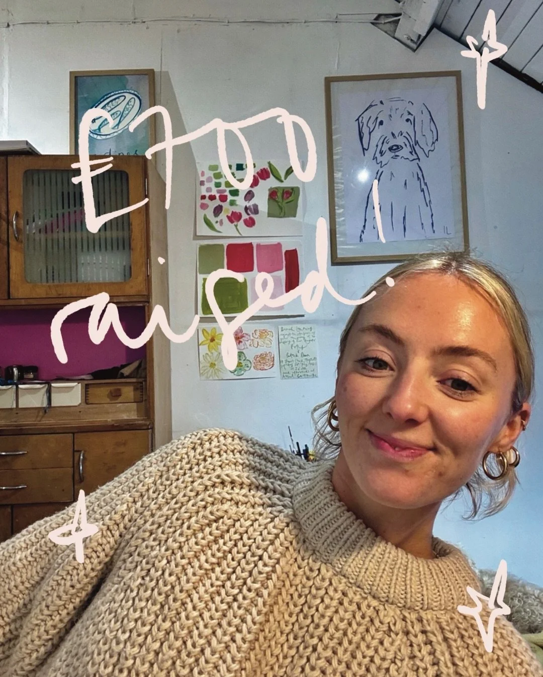 GUYS!! You helped me raise &pound;700 (+ &pound;140 gift aid) for Warming Up the Homeless @wuthomeless with the proceeds from my Instagram Stories Studio Sale. Thank you SO MUCH to everyone who bought something. I have posted almost everything now (p