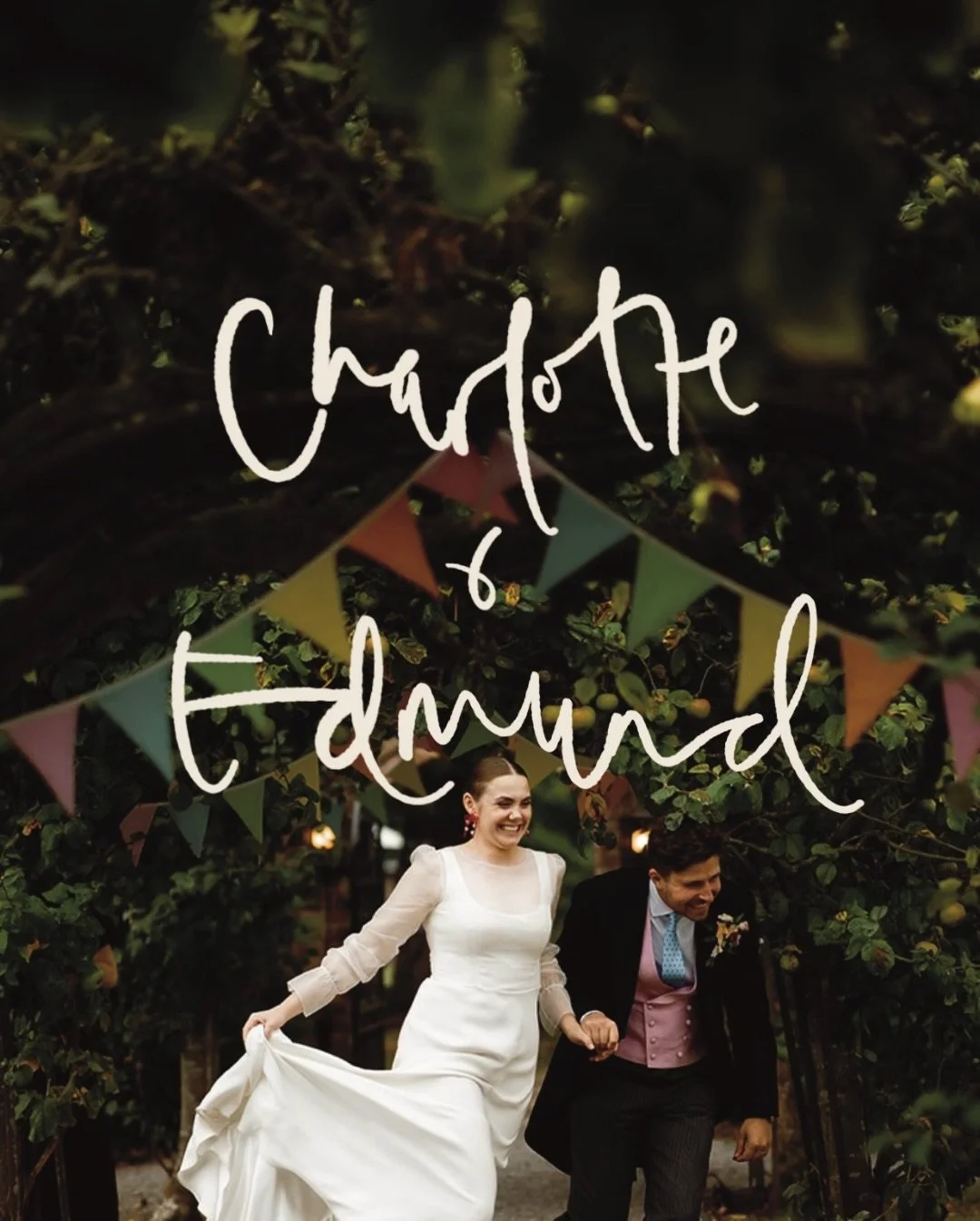 This fantastic pair married in Durley, Berkshire. 

The vision for their Invitations was crystal clear from the start - bright &amp; beautiful flowers with personal touches including a cricket bat and stumps for Ed and knitting for Charlotte.

Their 