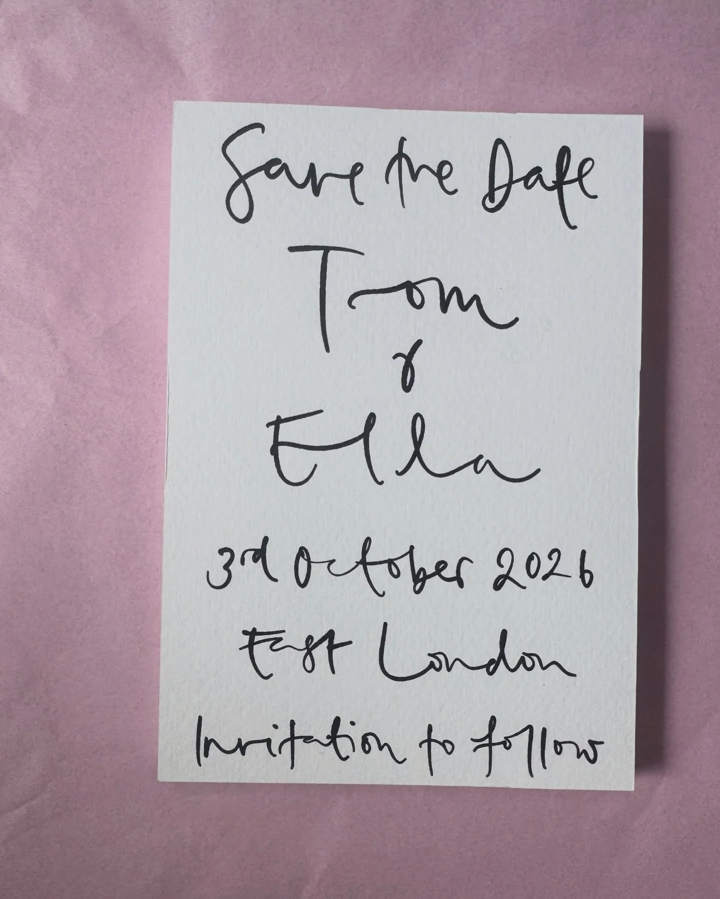 Ready to Go wedding stationery. Oh so chic. I hand write every single one, no fonts here. So it&rsquo;s still totally unique to you! Available from my website 💛