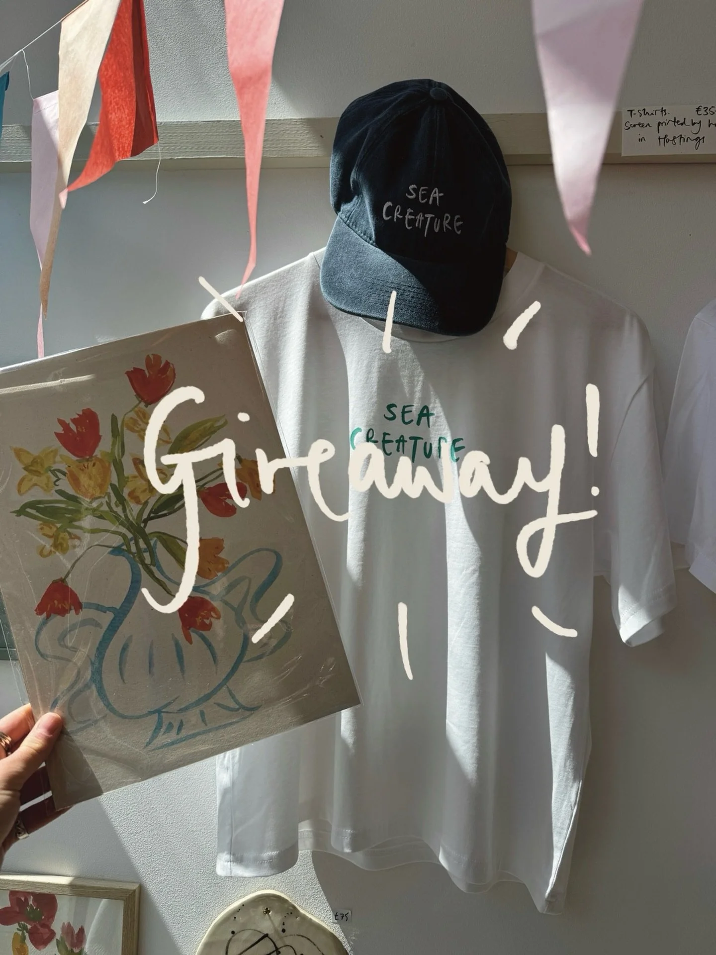 Hello everyone, I&rsquo;ve now got 5k followers woooo!!

So I thought I&rsquo;d do a good old fashioned insta giveaway to celebrate 🥳 

For the chance to win&hellip;
🧢 a Sea Creature cap
👕 a Sea Creature tshirt (any size / long sleeve or short)
🏺