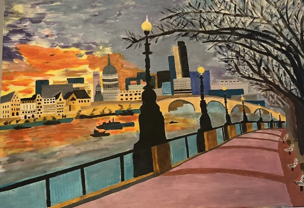 Southbank Looking East Towards St Pauls Giclee Print
