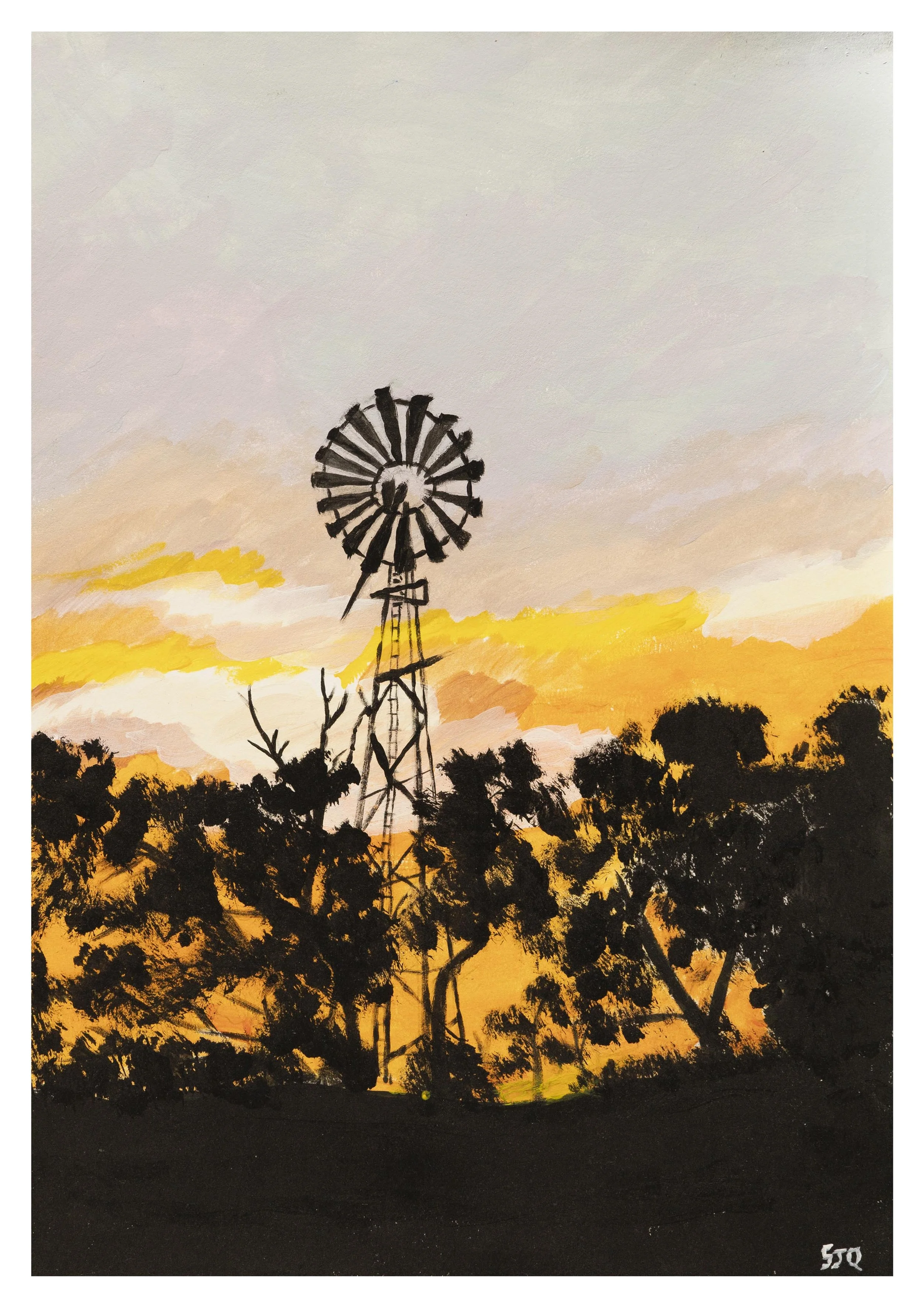 Berowra Ridge Windmill MEGA Giclee Print