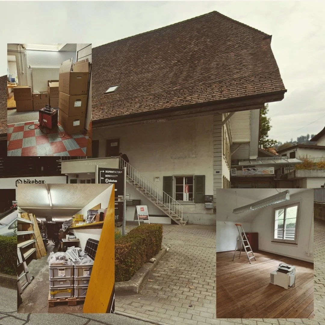 Goodbye Ostermundigen &ndash; Hello Ittigen 👋😄

Wir sind umgezogen! 📦📦📦. Die gem&uuml;tlichen Altbaub&uuml;ros und das Lager im ehemaligen Stall des altehrw&uuml;rdigen Hauses in Ostermundigen haben wir verlassen. Wir d&uuml;rfen neu in einem gr