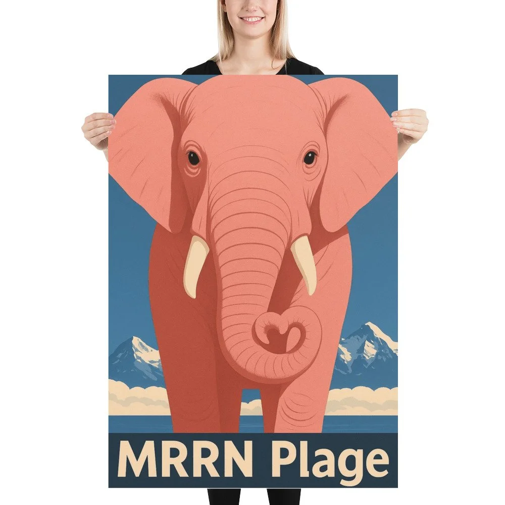 Elefant. 70 x 100.
