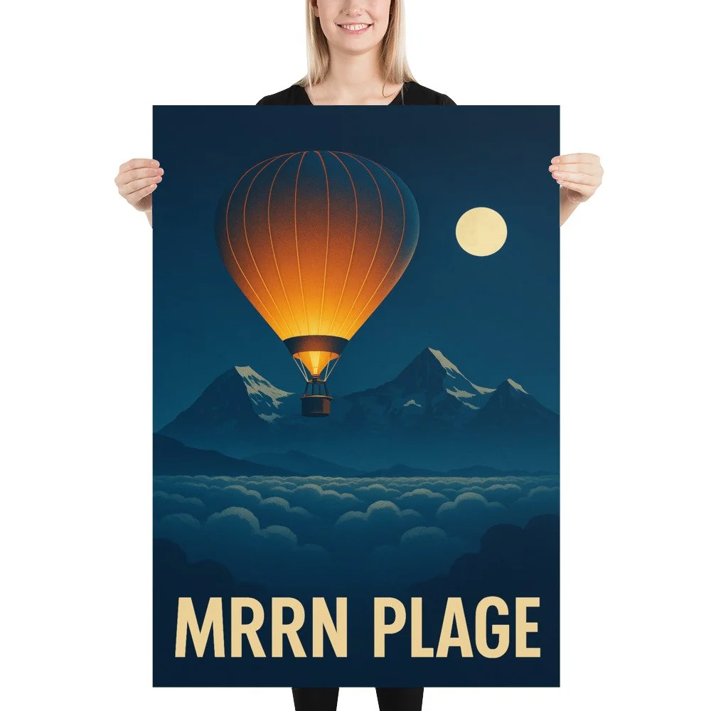 Montgolfière. 70 x 100.