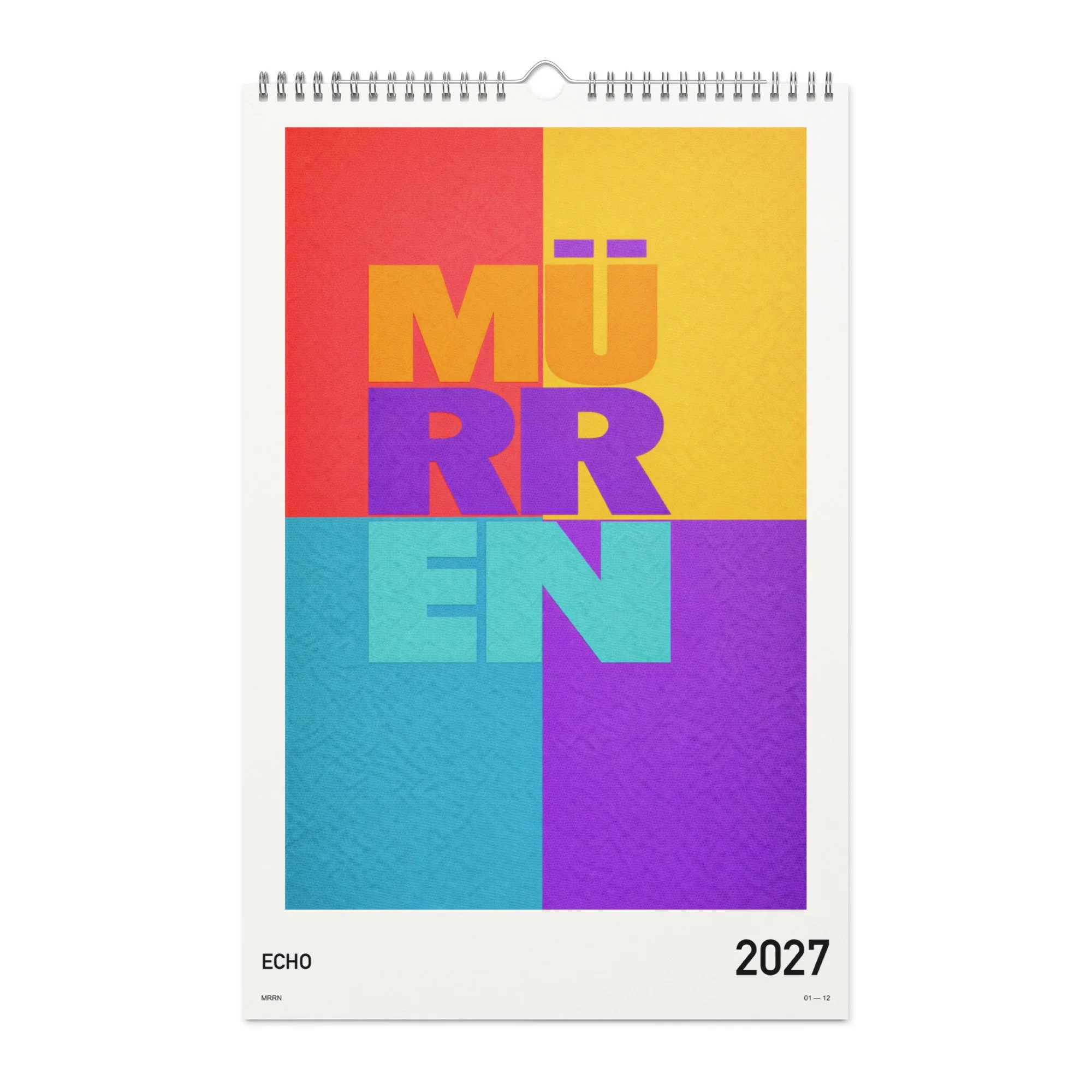 ECHO Kalender 2027 von MRRN, Titelblatt / cover.