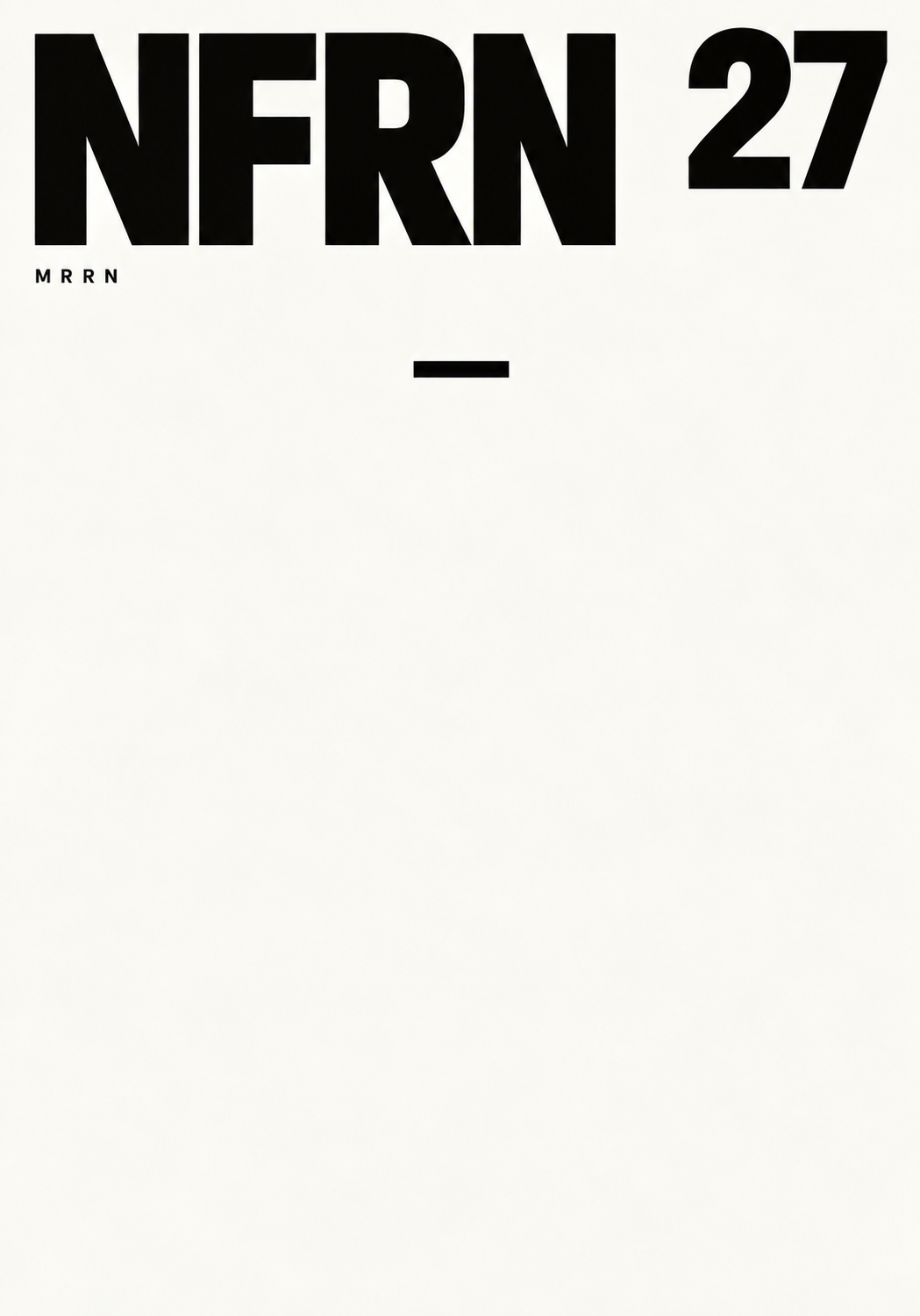 NFRN 27 — Start.