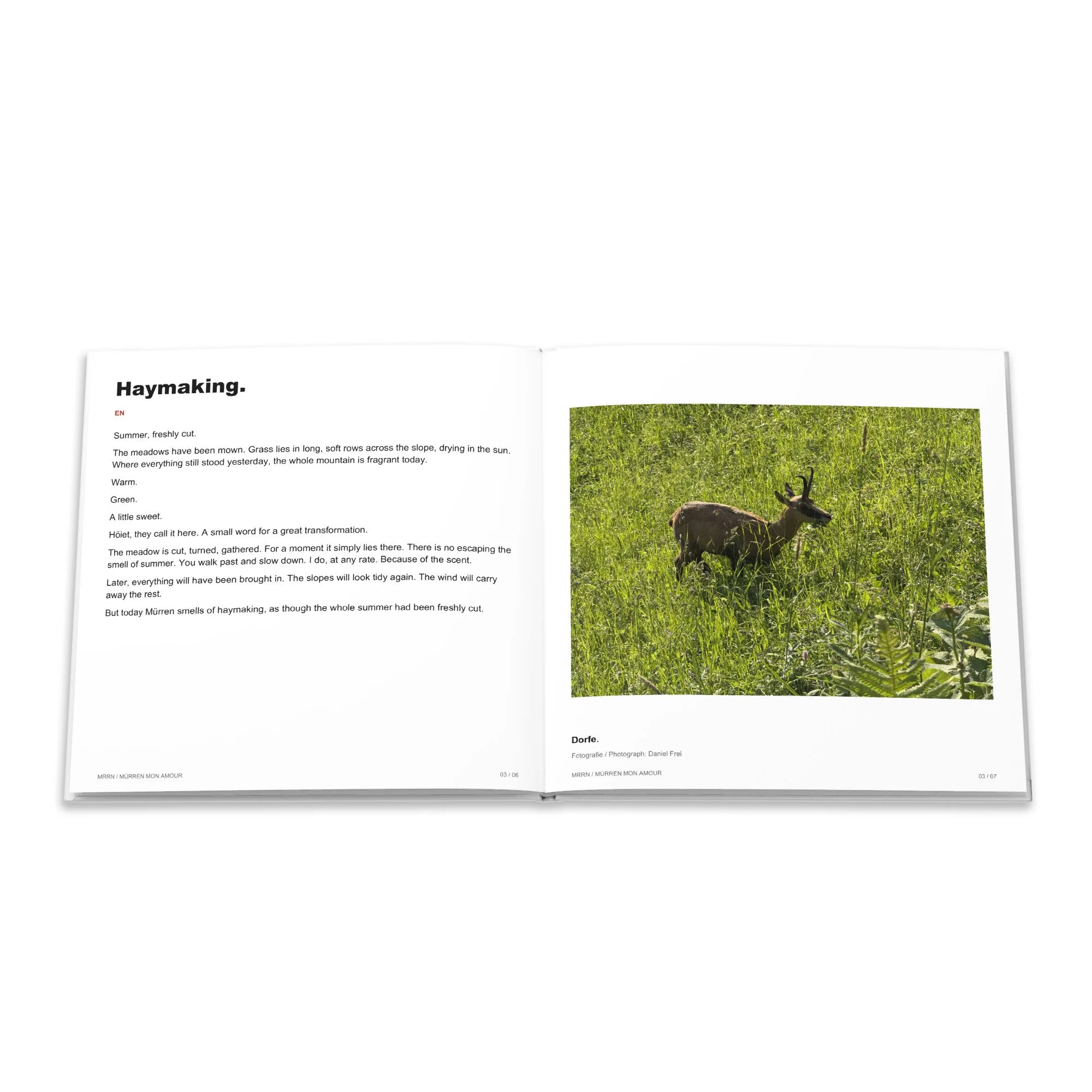 Englischer Text zu Höiet und Fotografie zum Beitrag Dorfe.
